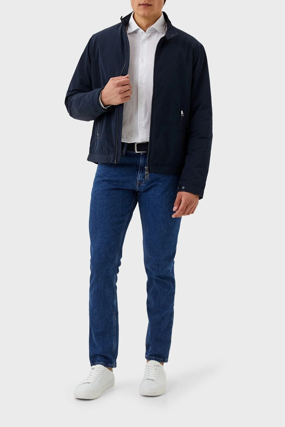Tommy Hilfiger Yalıtımlı Regular Fit Fermuarlı Erkek Ceket MW0MW33061 DW5 LACİVERT - 2