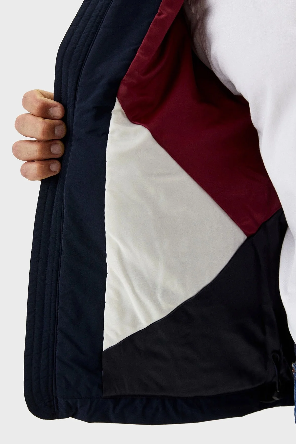 Tommy Hilfiger Yalıtımlı Regular Fit Fermuarlı Erkek Ceket MW0MW33061 DW5 LACİVERT - 4