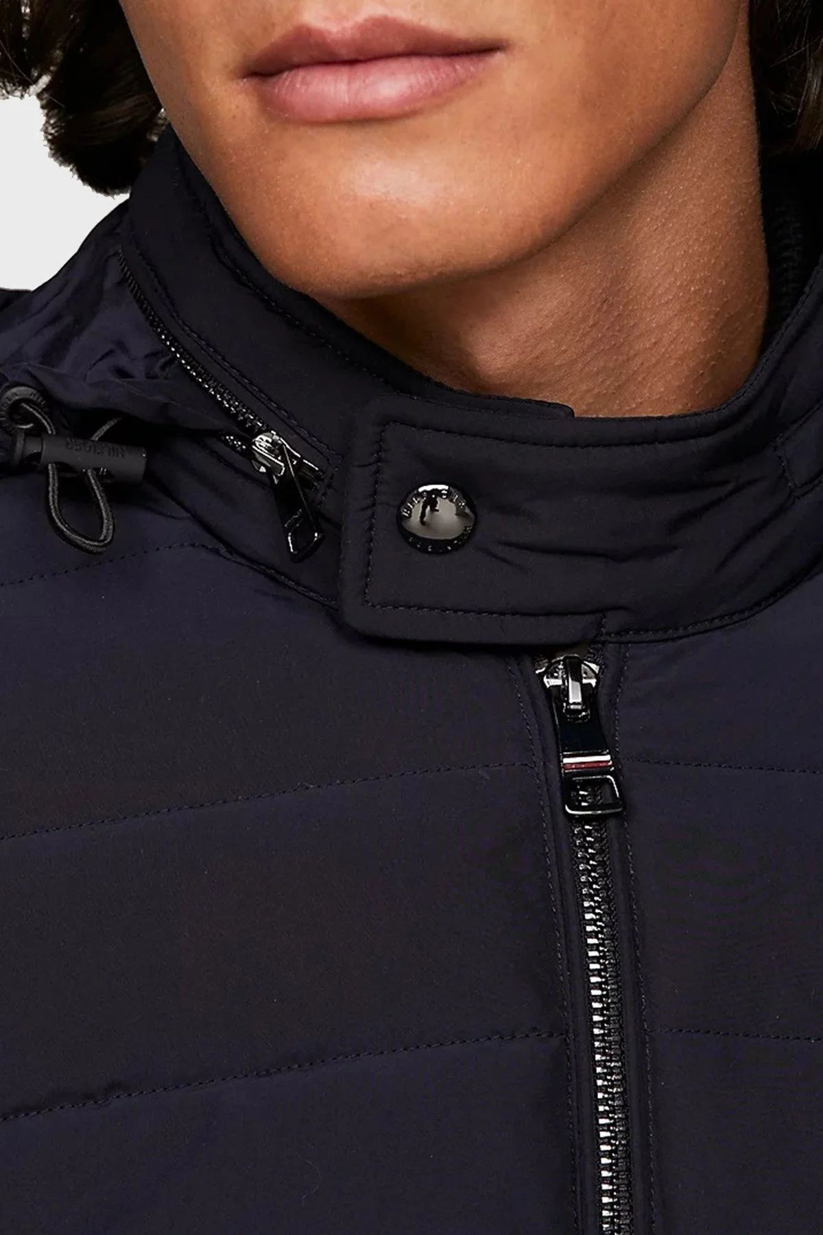 Tommy Hilfiger Regular Fit Fermuarlı Dik Yaka Erkek Mont MW0MW33752 DW5 LACİVERT - 16
