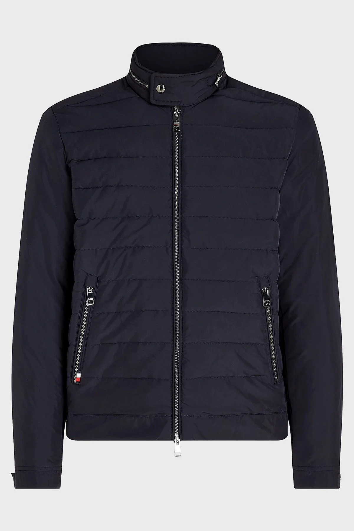 Tommy Hilfiger Regular Fit Fermuarlı Dik Yaka Erkek Mont MW0MW33752 DW5 LACİVERT - 24