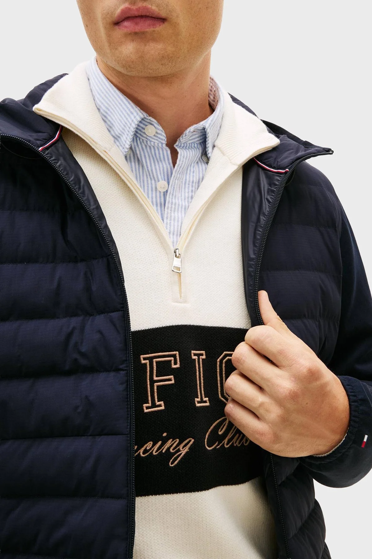 Tommy Hilfiger Regular Fit Kapitoneli Kapüşon Yaka Erkek Mont MW0MW41788 0GY LACİVERT - 4