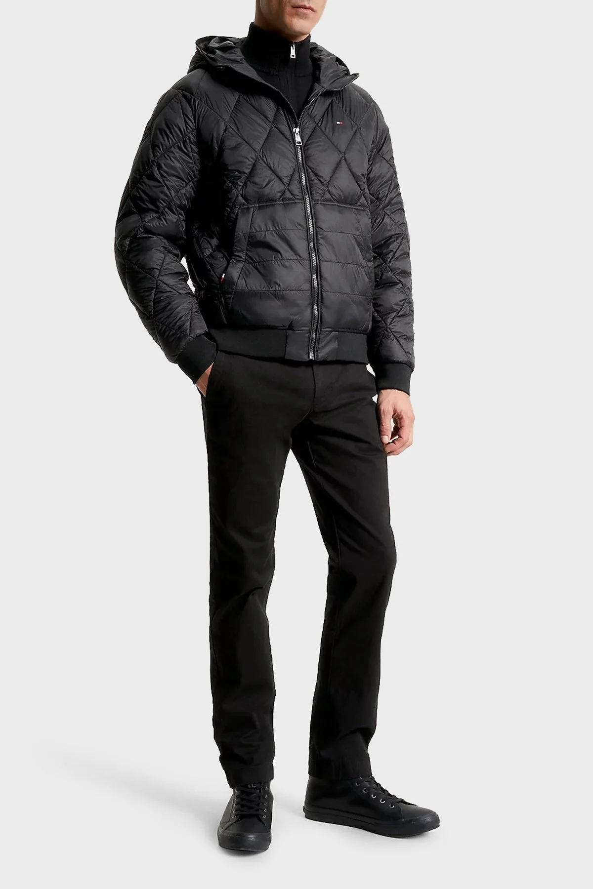 Tommy Hilfiger Regular Fit Kapüşonlu Erkek Mont MW0MW32766 BDS SİYAH - 2