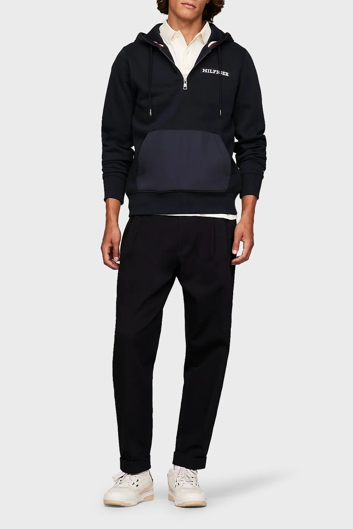 Tommy Hilfiger Regular Fit Kapüşonlu Erkek Sweat MW0MW33653 DW5 LACİVERT - 3
