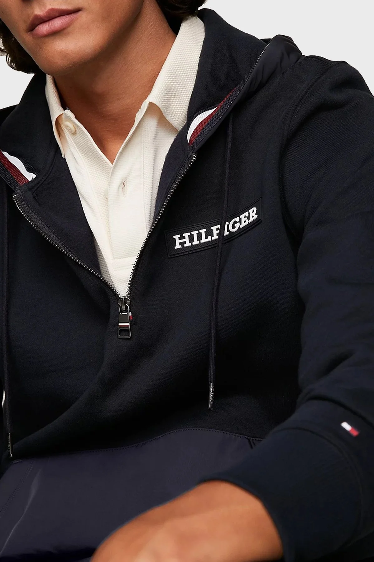 Tommy Hilfiger Regular Fit Kapüşonlu Erkek Sweat MW0MW33653 DW5 LACİVERT - 4