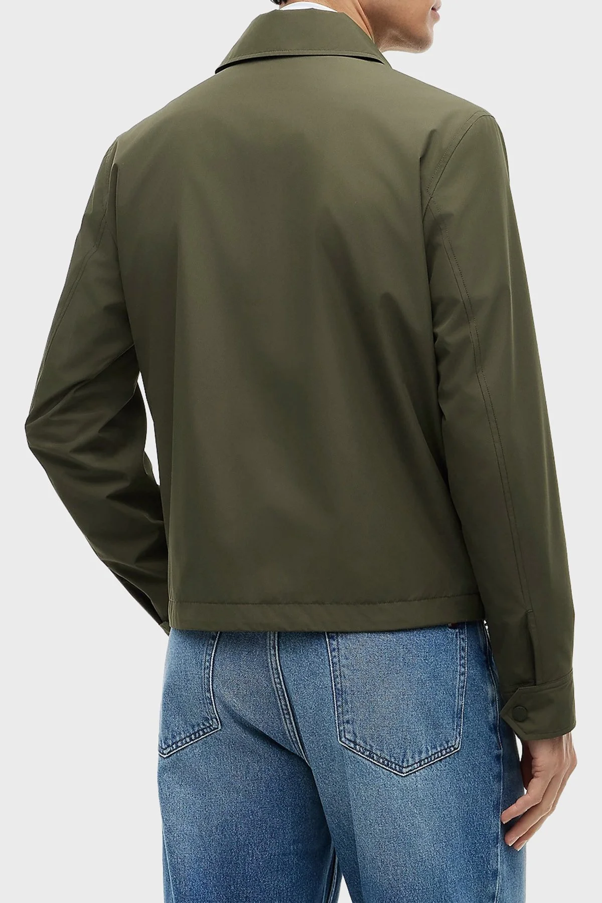 Tommy Hilfiger Regular Fit Klasik Yaka Su İtici Erkek Mont MW0MW40582 RBN Koyu haki - 3
