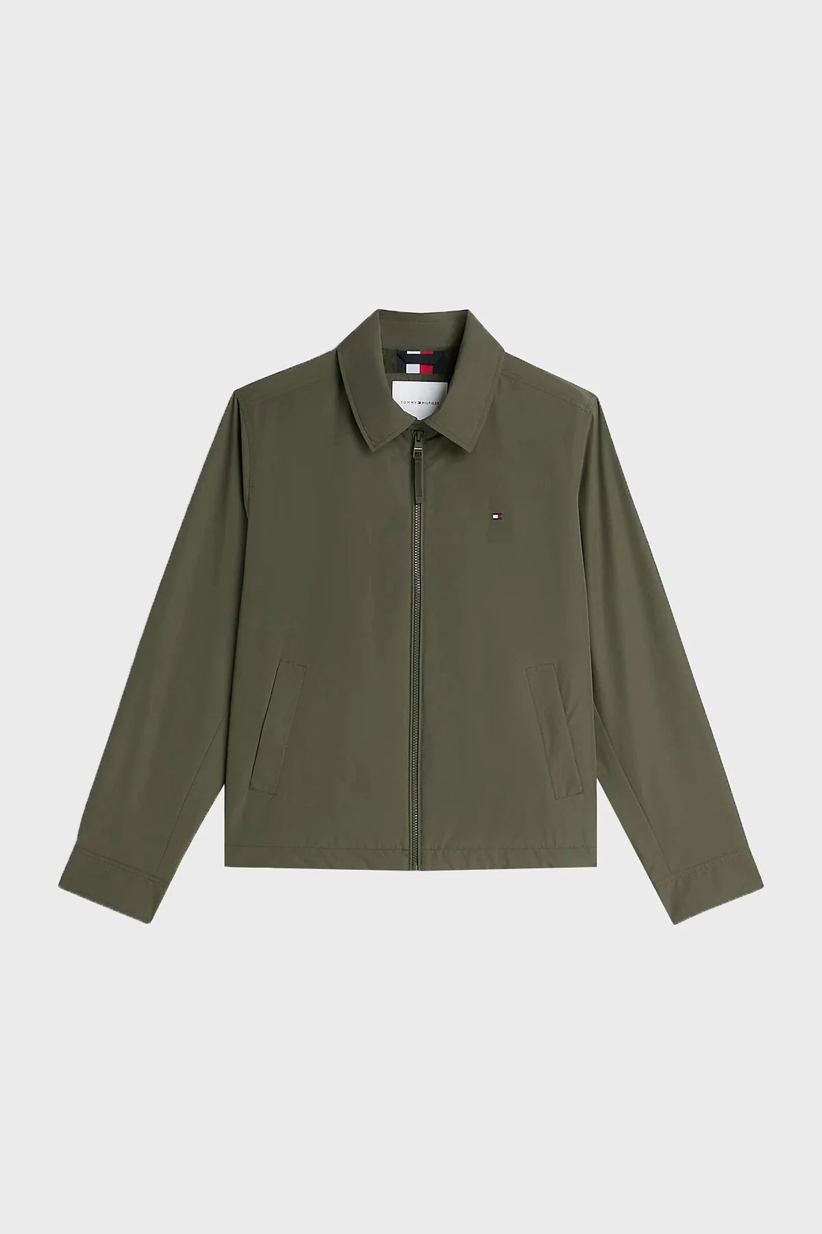 Tommy Hilfiger Regular Fit Klasik Yaka Su İtici Erkek Mont MW0MW40582 RBN Koyu haki - 6