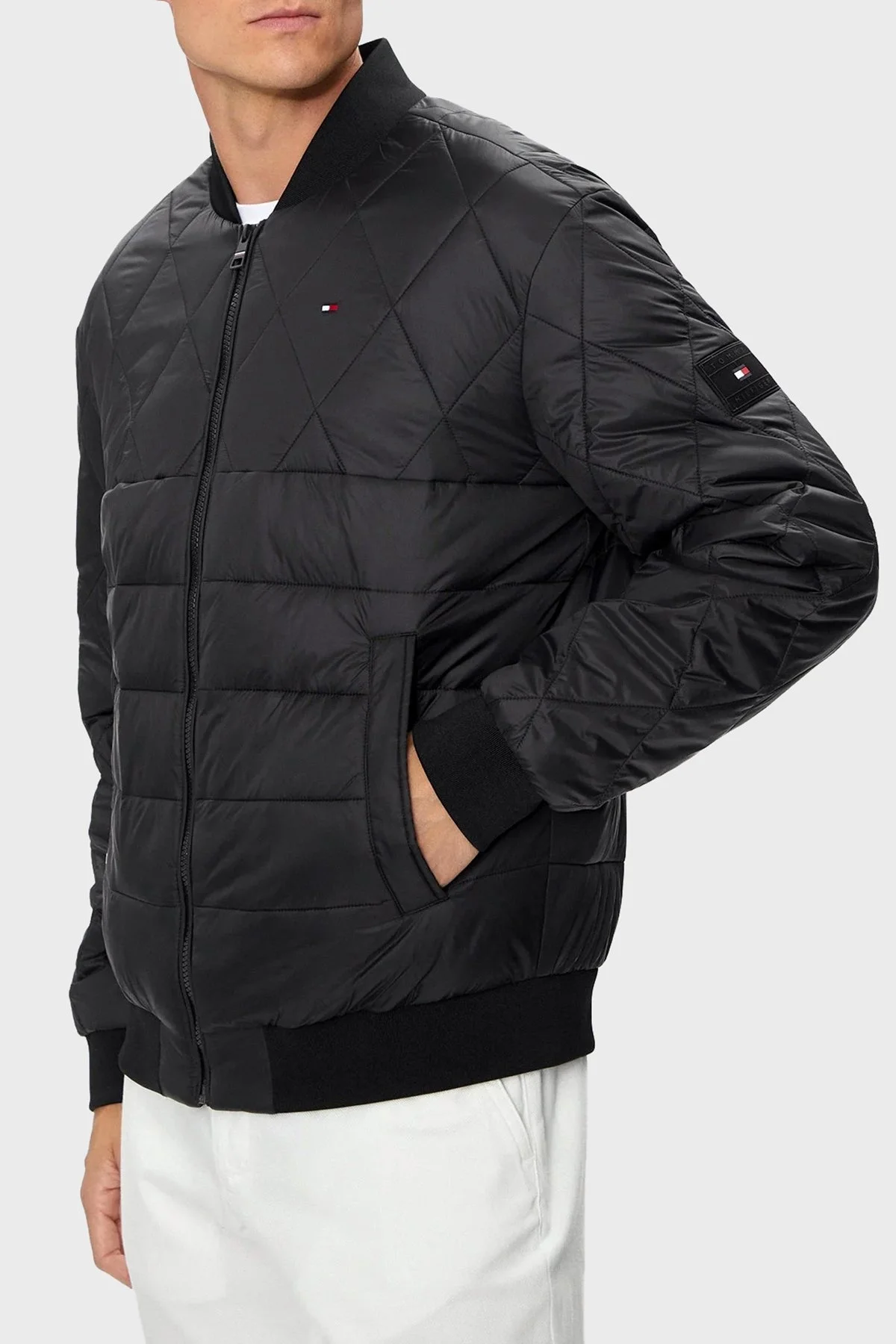 Tommy Hilfiger Regular Fit Kolej Yaka Erkek Mont MW0MW36325 BDS SİYAH - 1