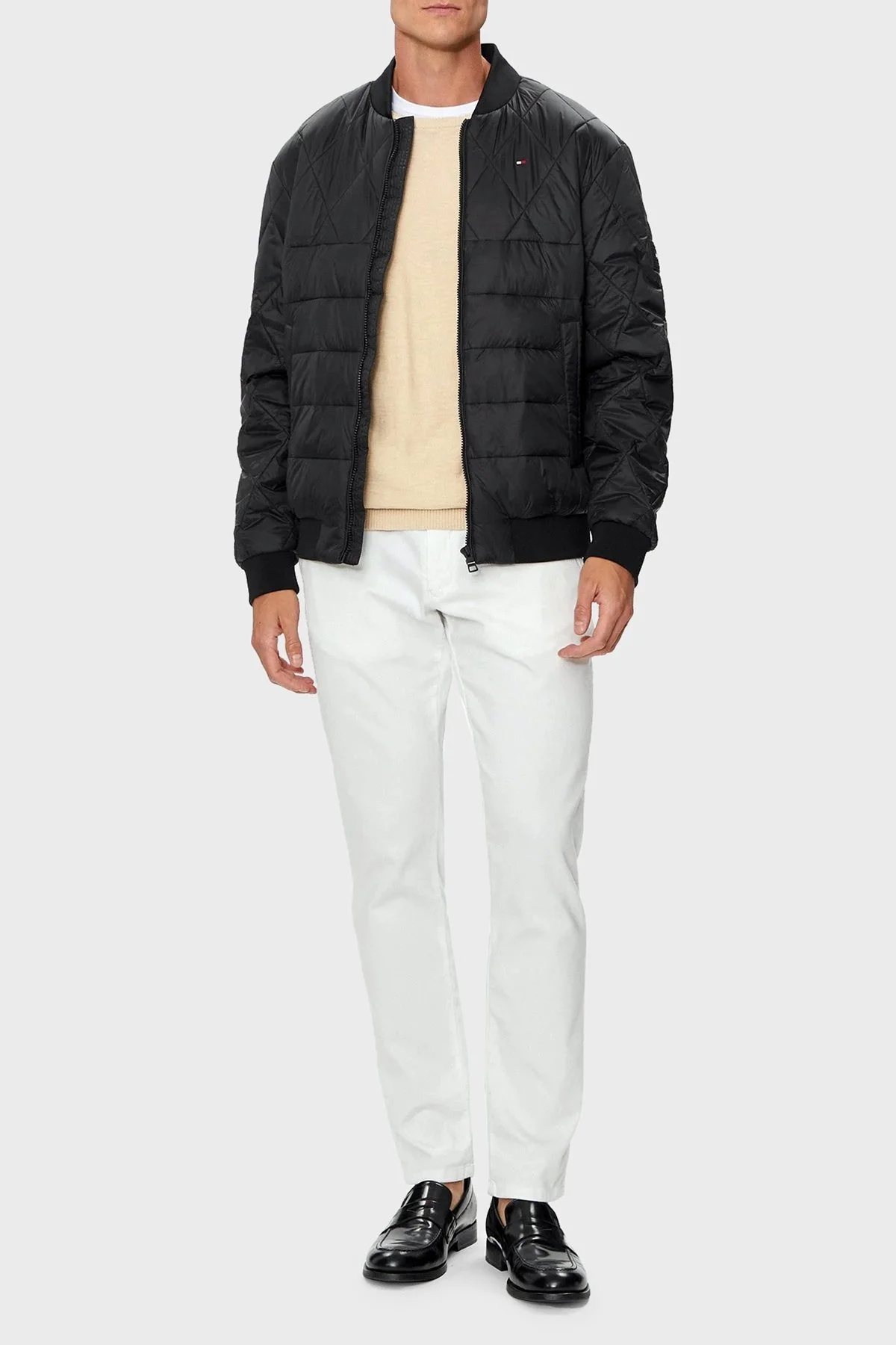 Tommy Hilfiger Regular Fit Kolej Yaka Erkek Mont MW0MW36325 BDS SİYAH - 3