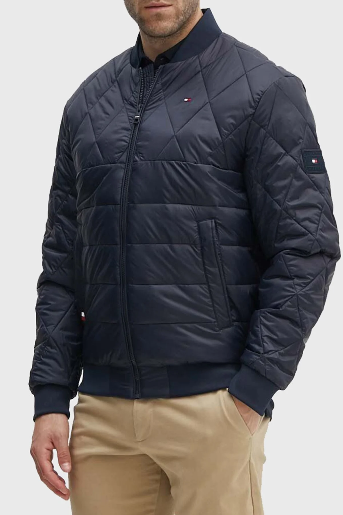 Tommy Hilfiger Regular Fit Kolej Yaka Erkek Mont MW0MW36325 DW5 LACİVERT - 3