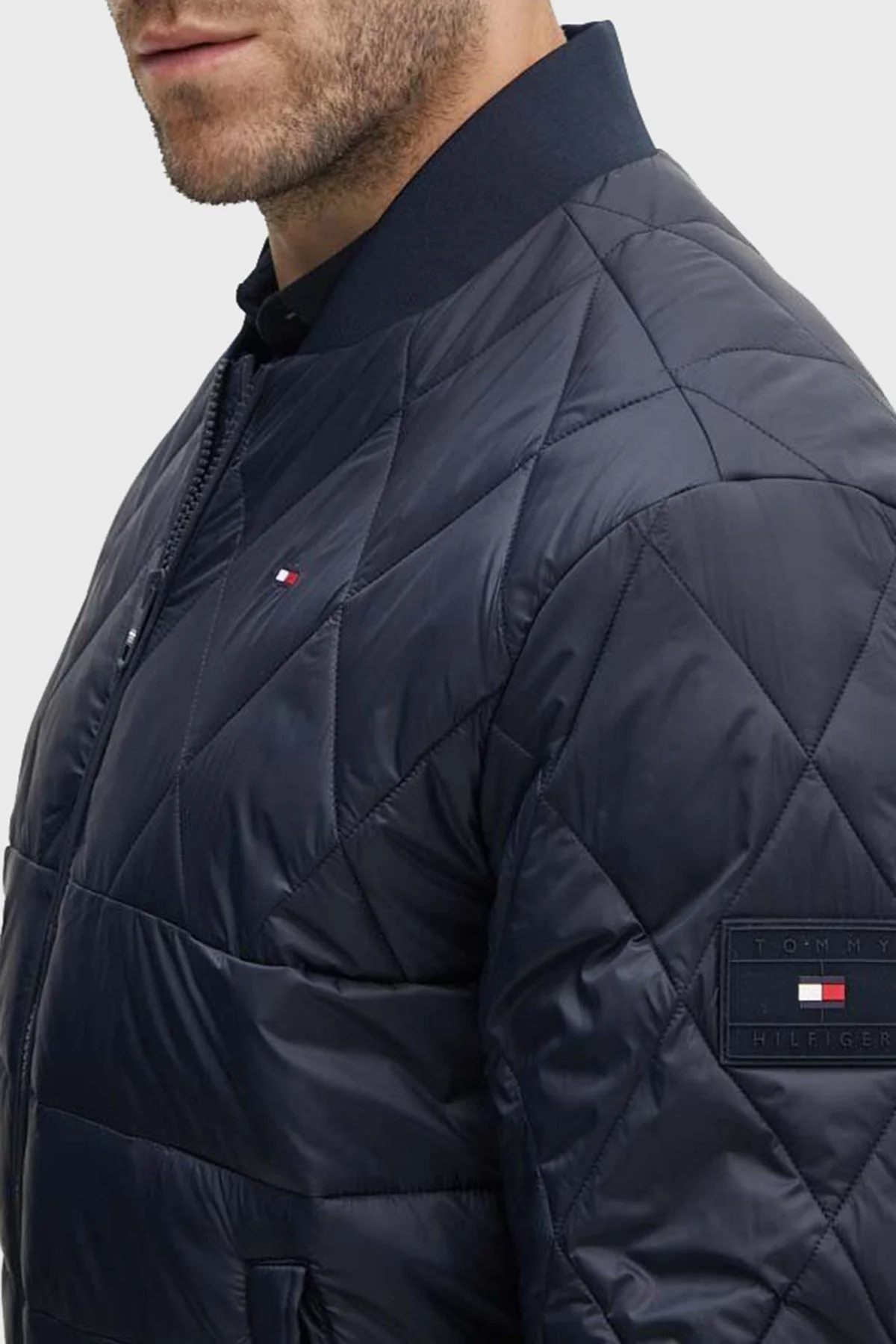 Tommy Hilfiger Regular Fit Kolej Yaka Erkek Mont MW0MW36325 DW5 LACİVERT - 5