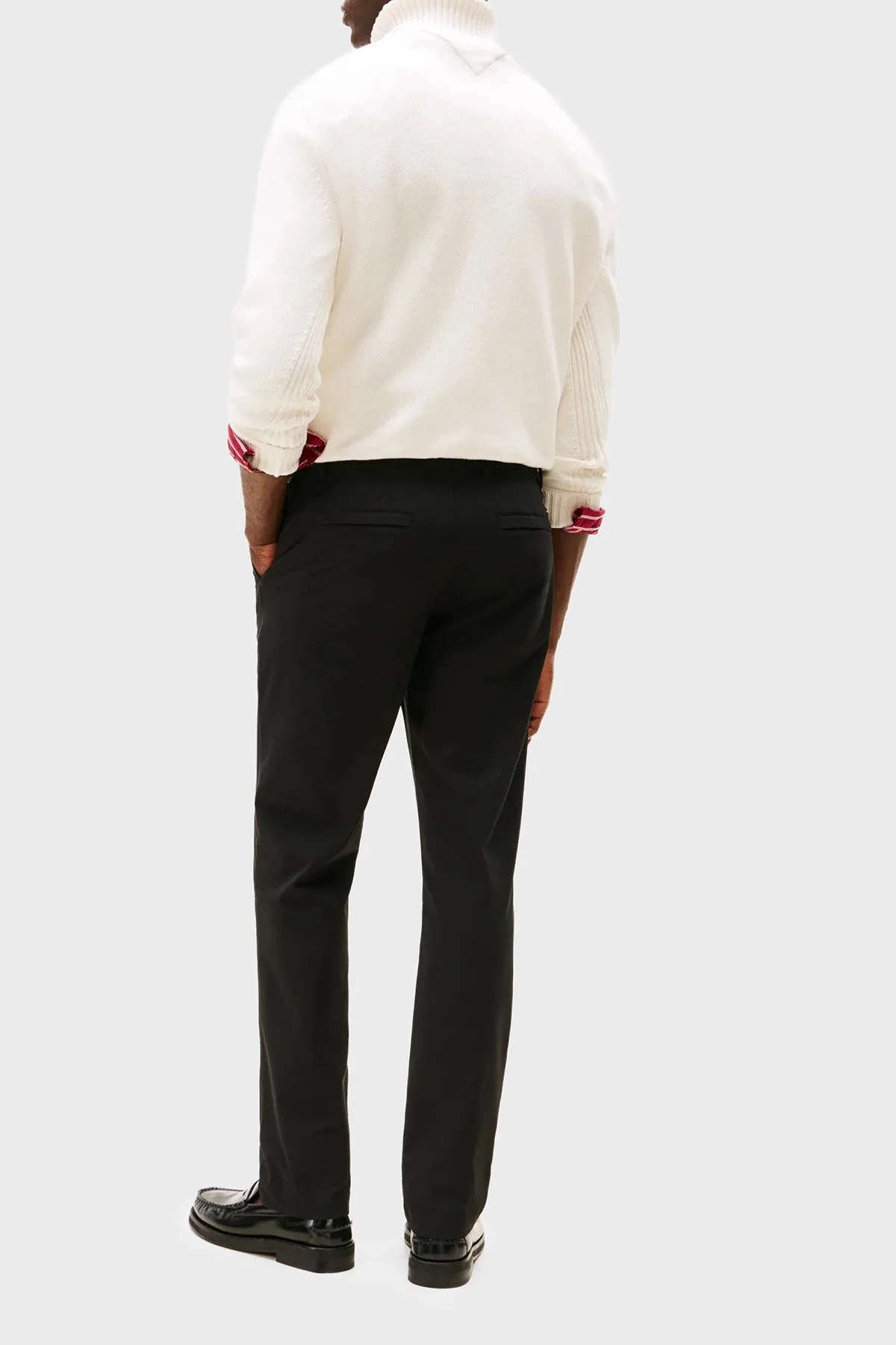 Tommy Hilfiger Regular Fit Normal Bel Düz Paça Erkek Pantolon MW0MW39316 BDS SİYAH - 4