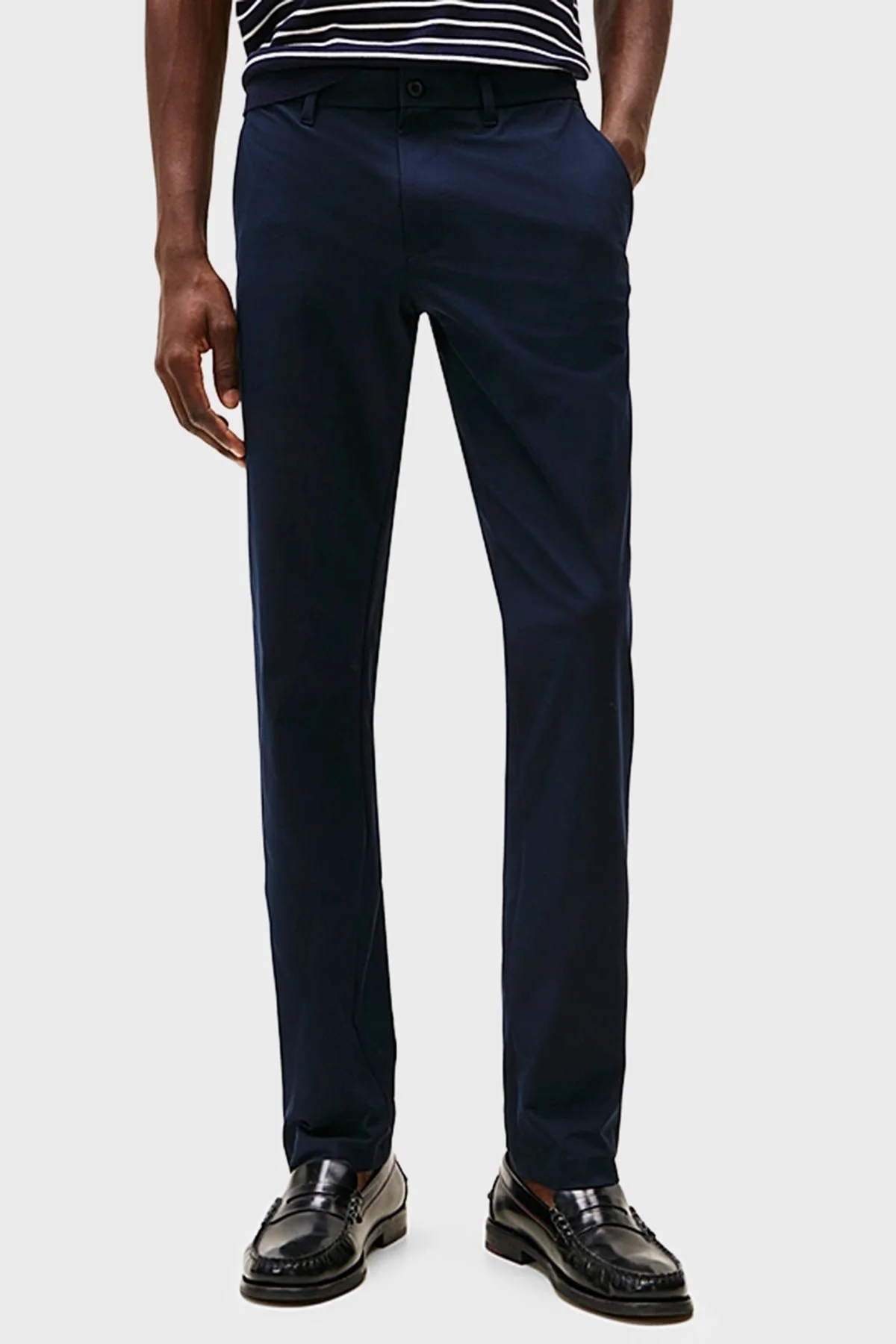 Tommy Hilfiger Regular Fit Normal Bel Düz Paça Erkek Pantolon MW0MW39316 DW5 LACİVERT - 1