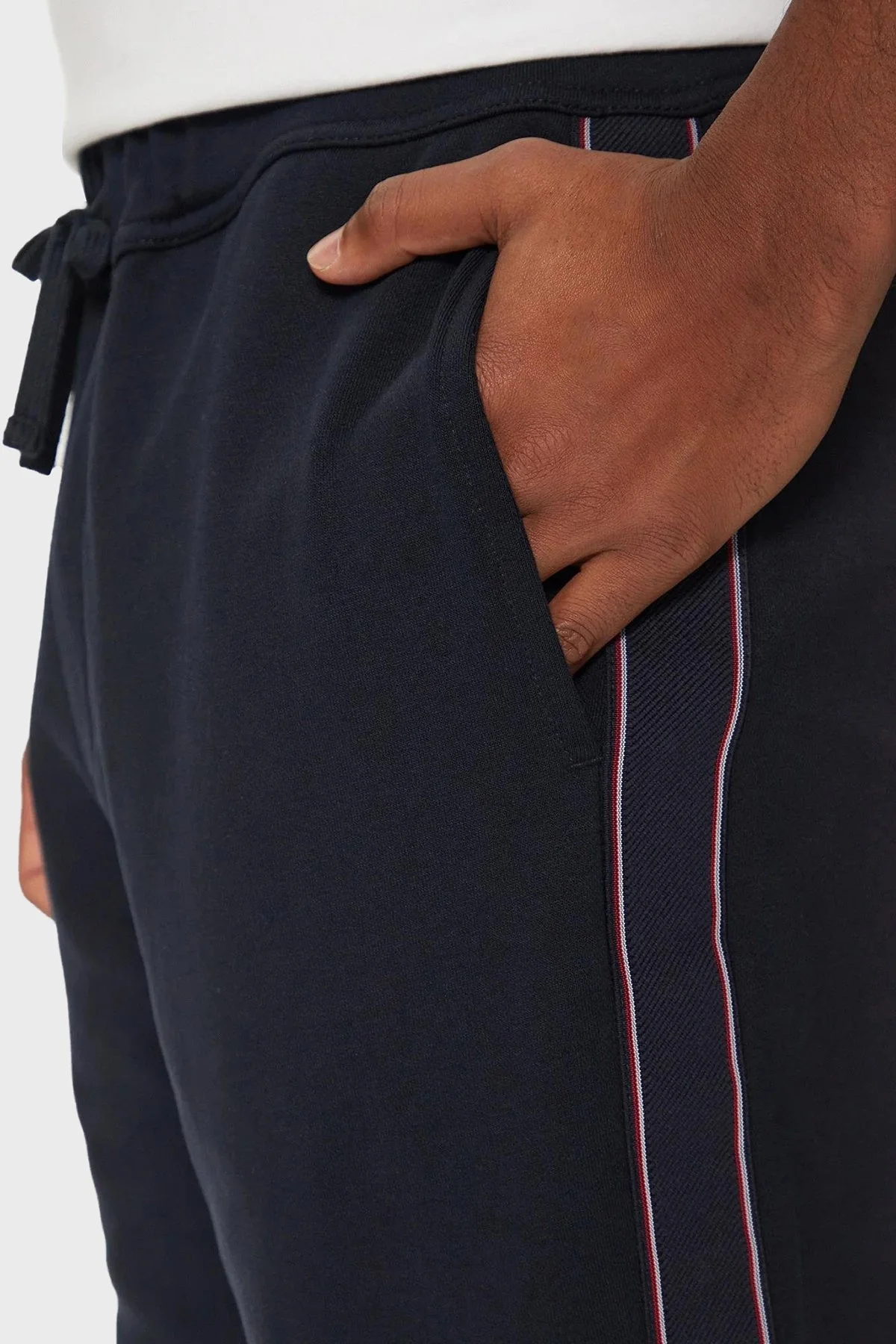 Tommy Hilfiger Regular Fit Normal Bel Ribanalı Paça Jogger Erkek Pantolon MW0MW37477 DW5 LACİVERT - 9