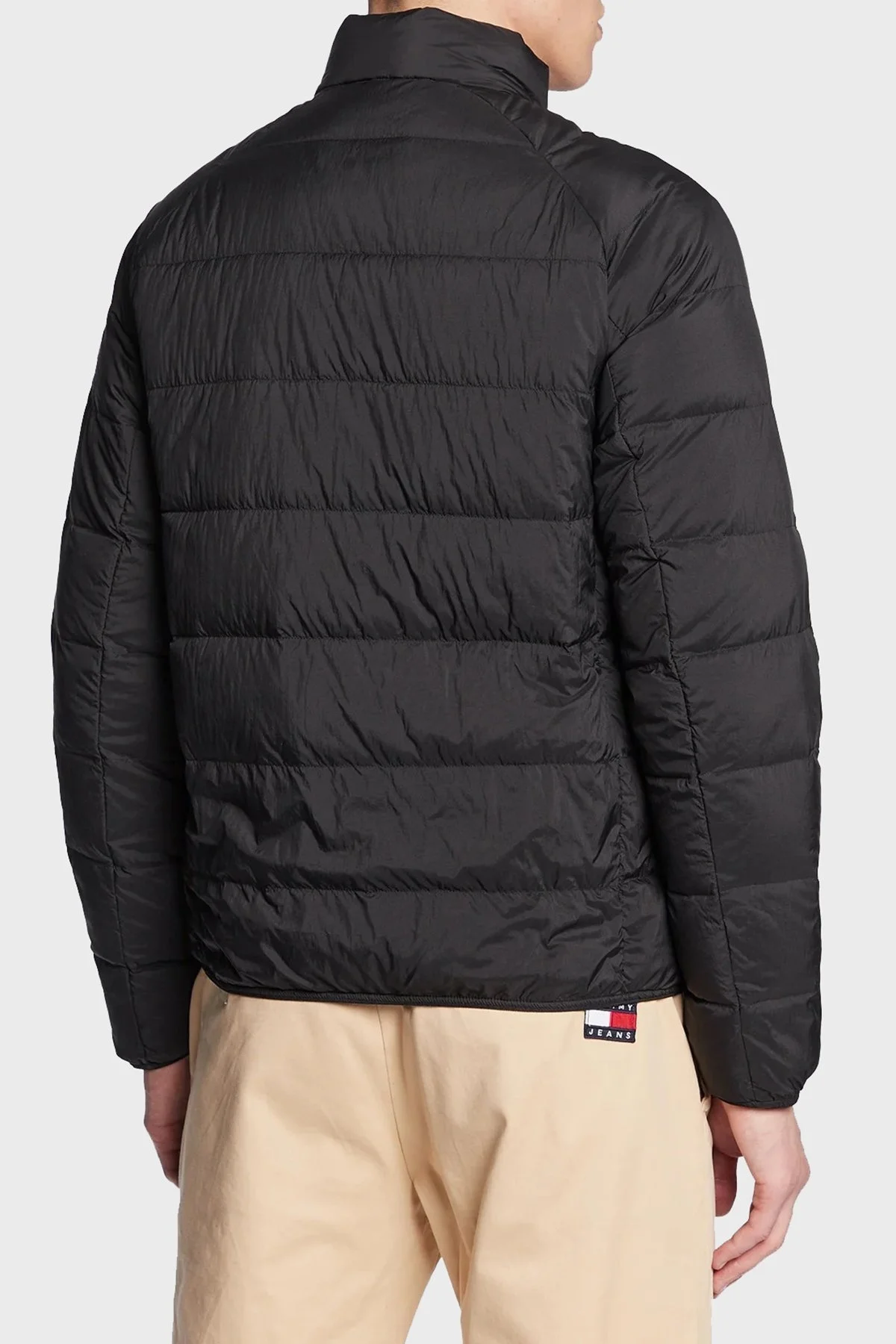 Tommy Hilfiger Regular Fit Ördek Tüyü Dolgulu Dik Yaka Şişme Erkek Mont DM0DM15385 BDS SİYAH - 3