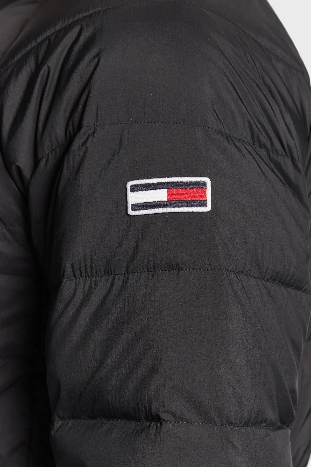 Tommy Hilfiger Regular Fit Ördek Tüyü Dolgulu Dik Yaka Şişme Erkek Mont DM0DM15385 BDS SİYAH - 5