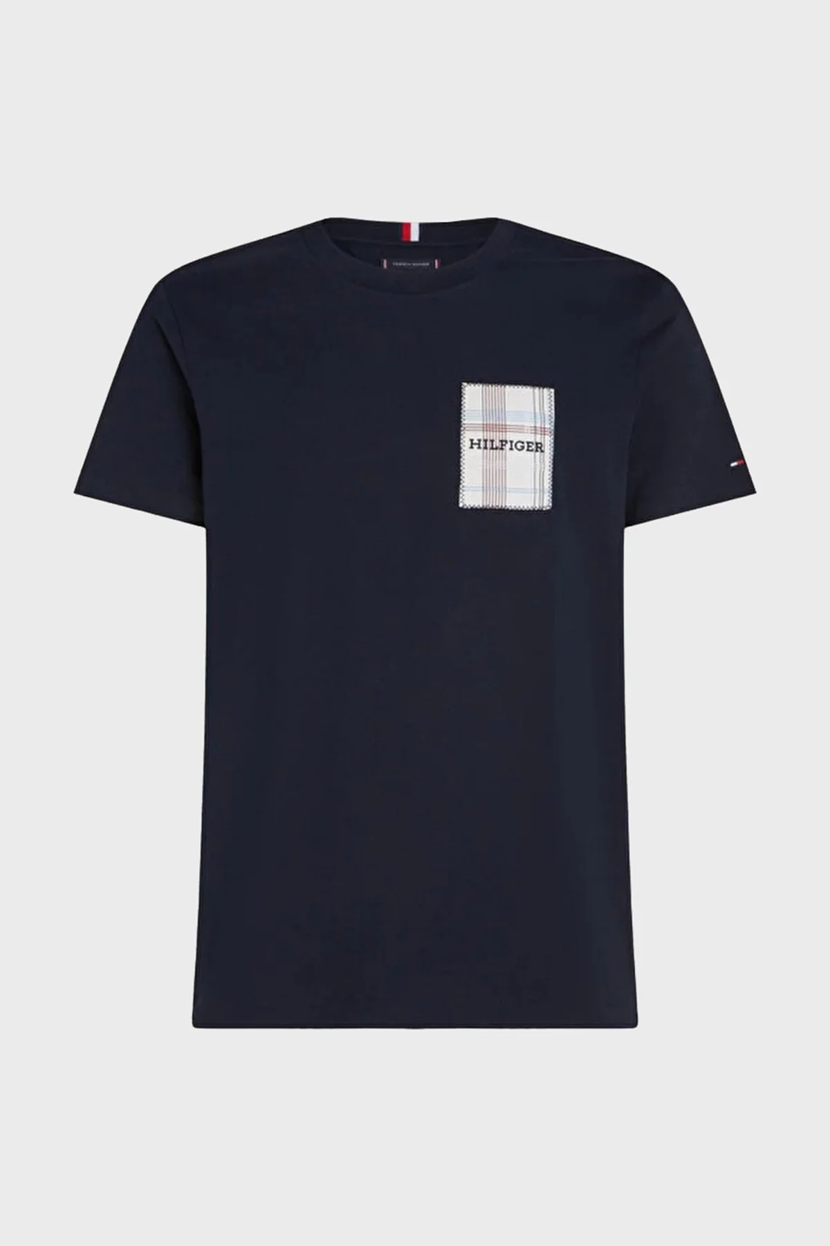 Tommy Hilfiger Regular Fit Pamuklu Erkek T Shirt MW0MW35459 DW5 LACİVERT - 1
