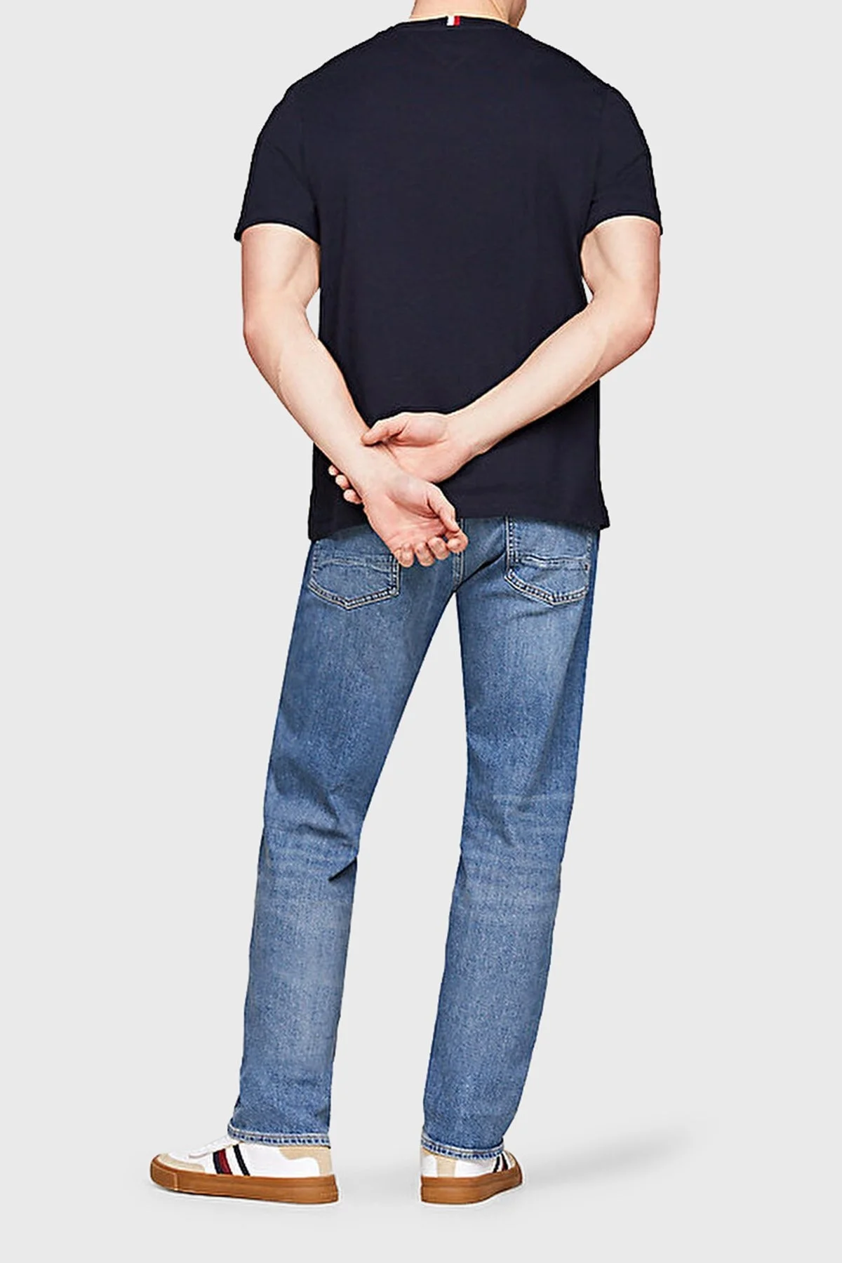Tommy Hilfiger Regular Fit Pamuklu Erkek T Shirt MW0MW36207 DW5 LACİVERT - 3
