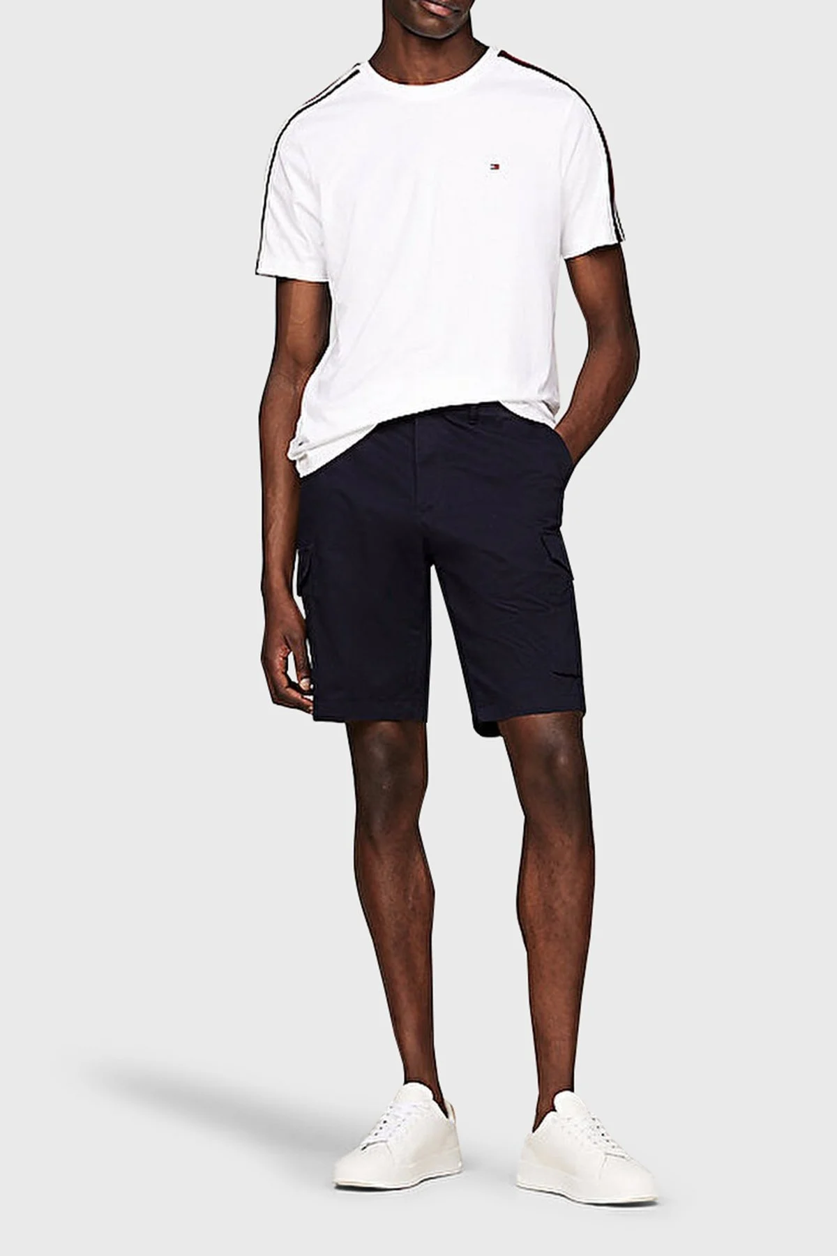 Tommy Hilfiger Regular Fit Pamuklu Erkek T Shirt MW0MW36207 YBR BEYAZ - 3