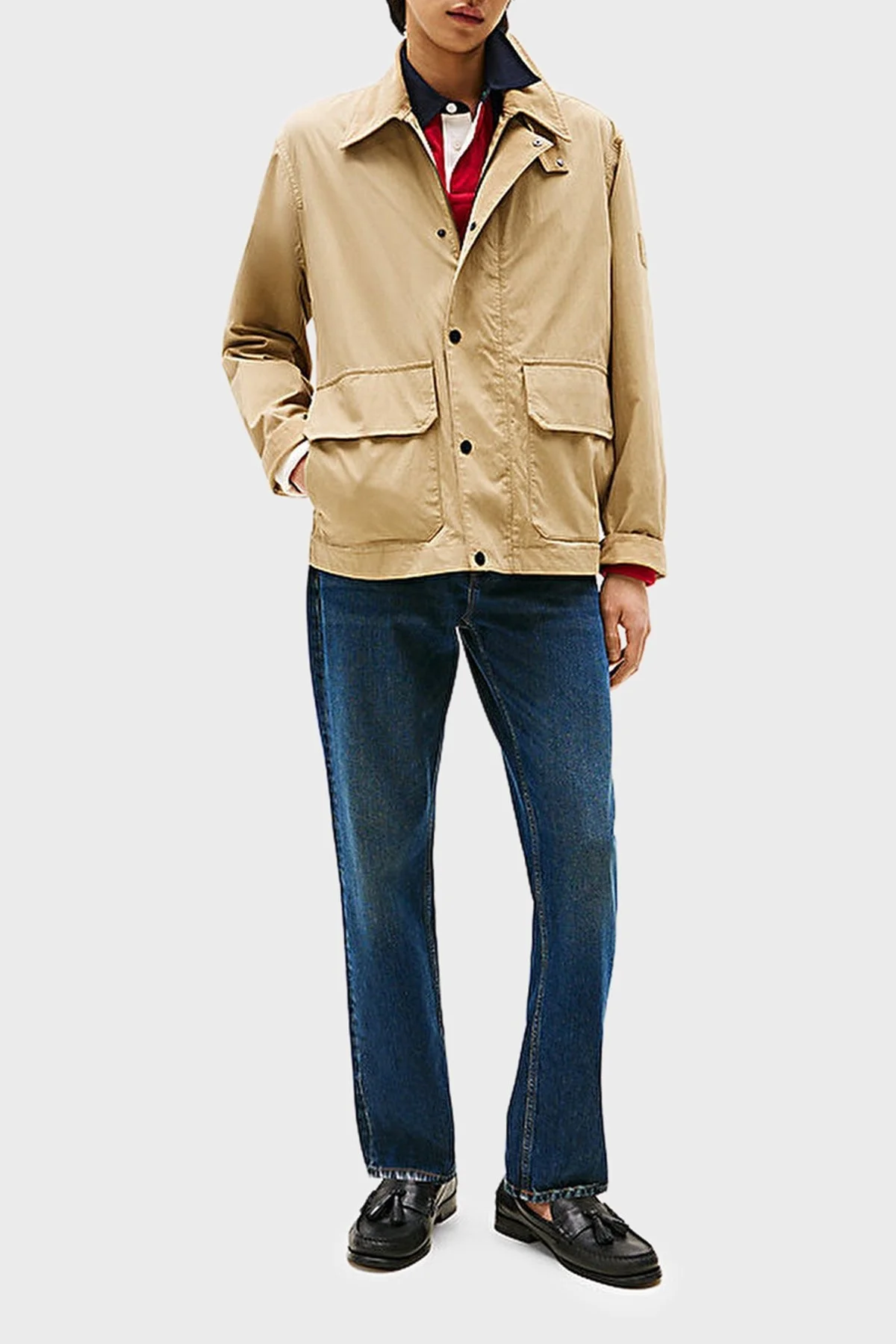 Tommy Hilfiger Regular Fit Su İtici Kadife Yaka Detaylı Erkek Ceket MW0MW39638 AEH CAMEL - 2