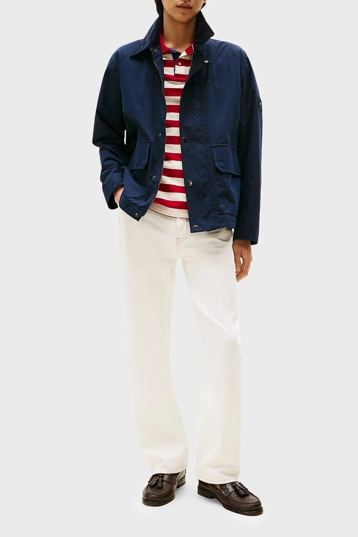 Tommy Hilfiger Regular Fit Su İtici Kadife Yaka Detaylı Erkek Ceket MW0MW39638 DW5 LACİVERT - 2