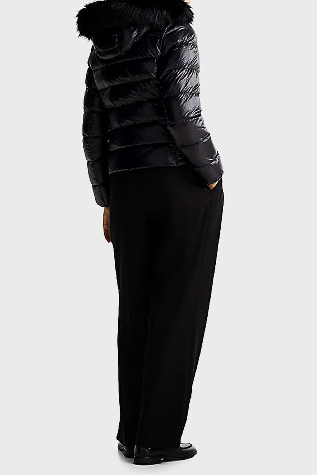 Tommy Hilfiger Regular Fit Su İtici Kuş Tüyü Dolgulu Kapüşonlu Şişme Bayan Mont WW0WW43520 BDS SİYAH - 2