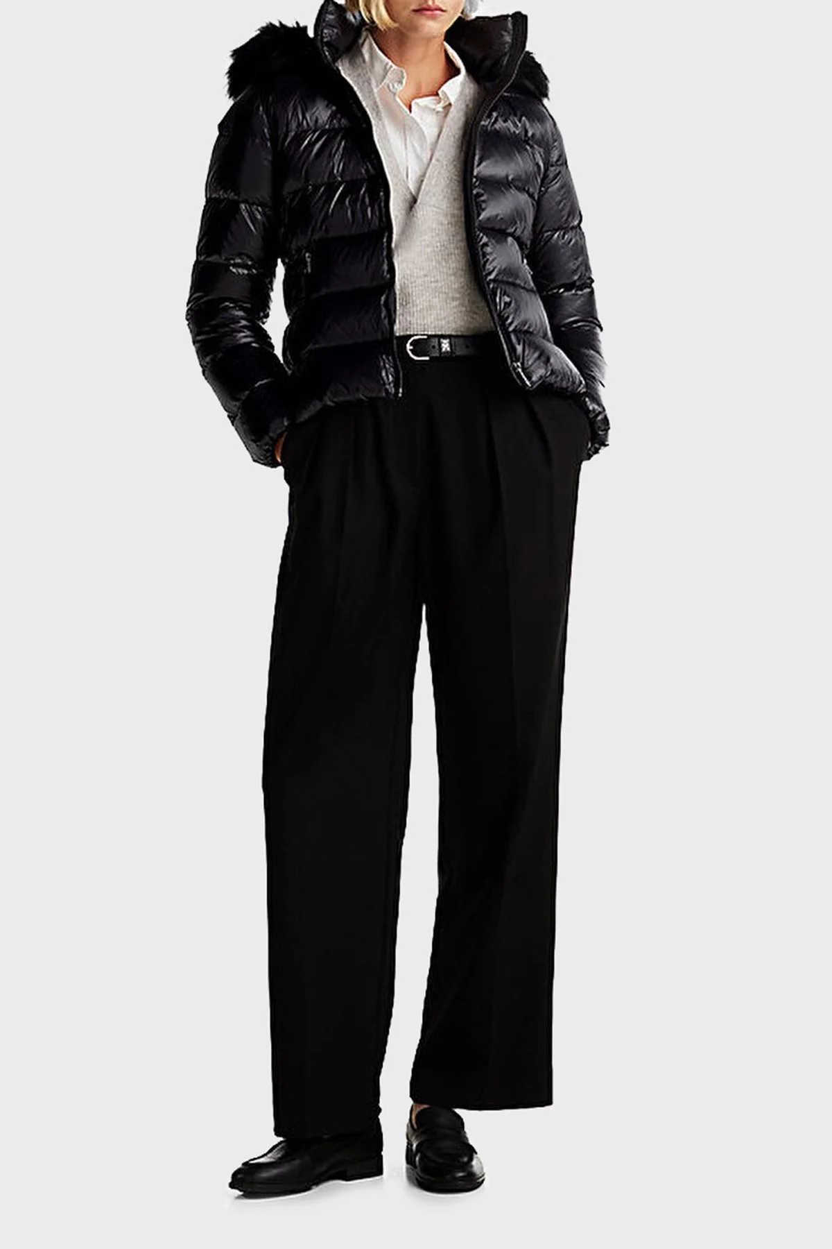 Tommy Hilfiger Regular Fit Su İtici Kuş Tüyü Dolgulu Kapüşonlu Şişme Bayan Mont WW0WW43520 BDS SİYAH - 3