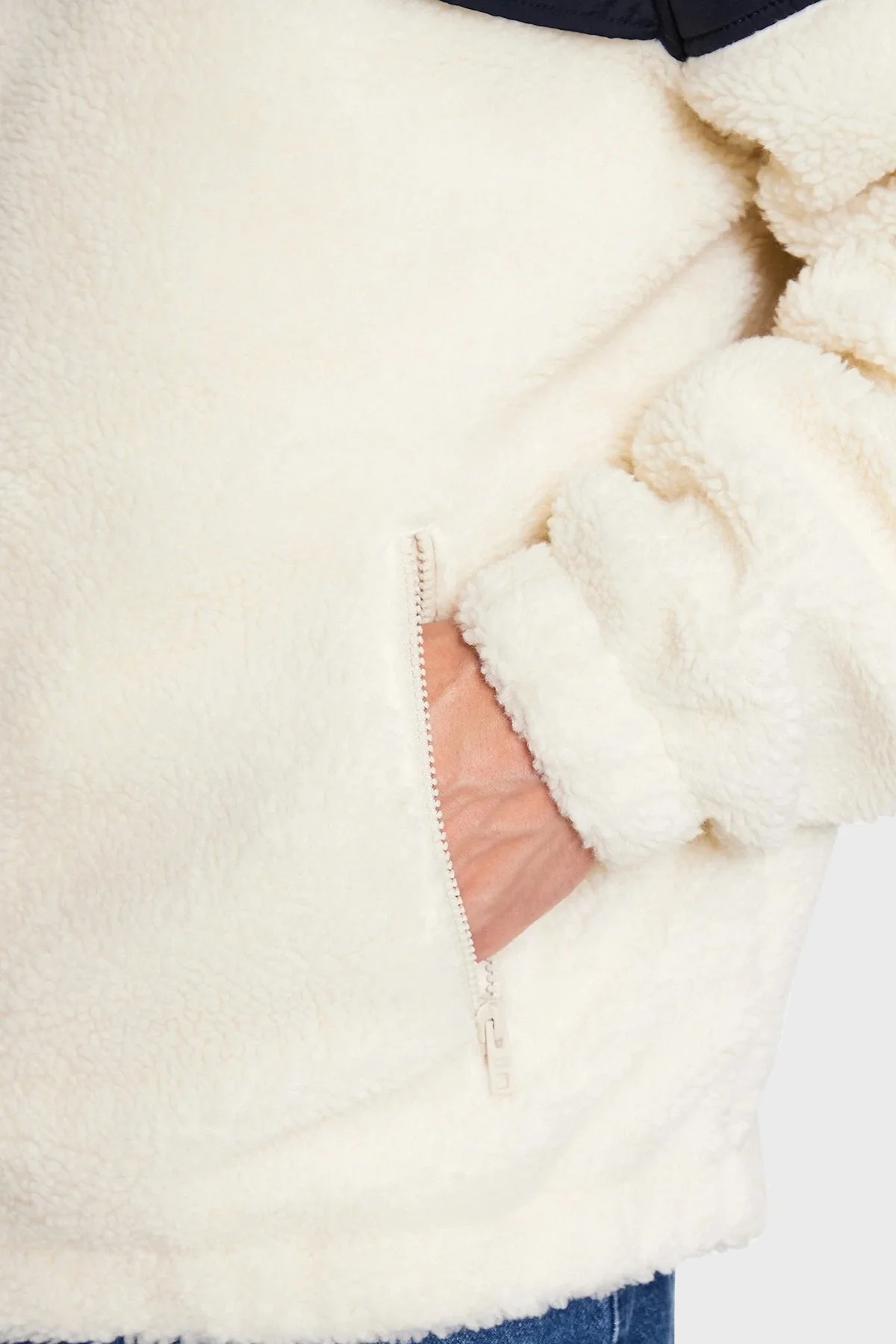 Tommy Hilfiger Regular Fit Yumuşak Dokulu Kapüşonlu Mevsimlik Spor Erkek Ceket DM0DM16630 YBH BEJ-LACİVERT - 5