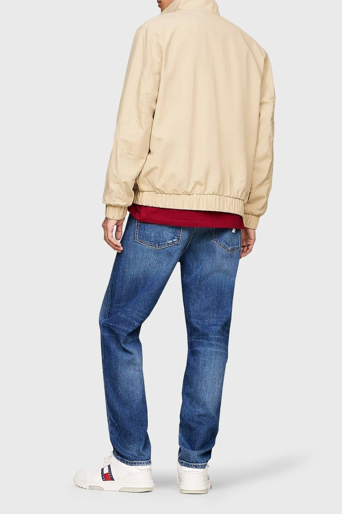 Tommy Hilfiger Regular Huni Yaka Erkek Rüzgarlık DM0DM17982 AB9 BEJ - 2