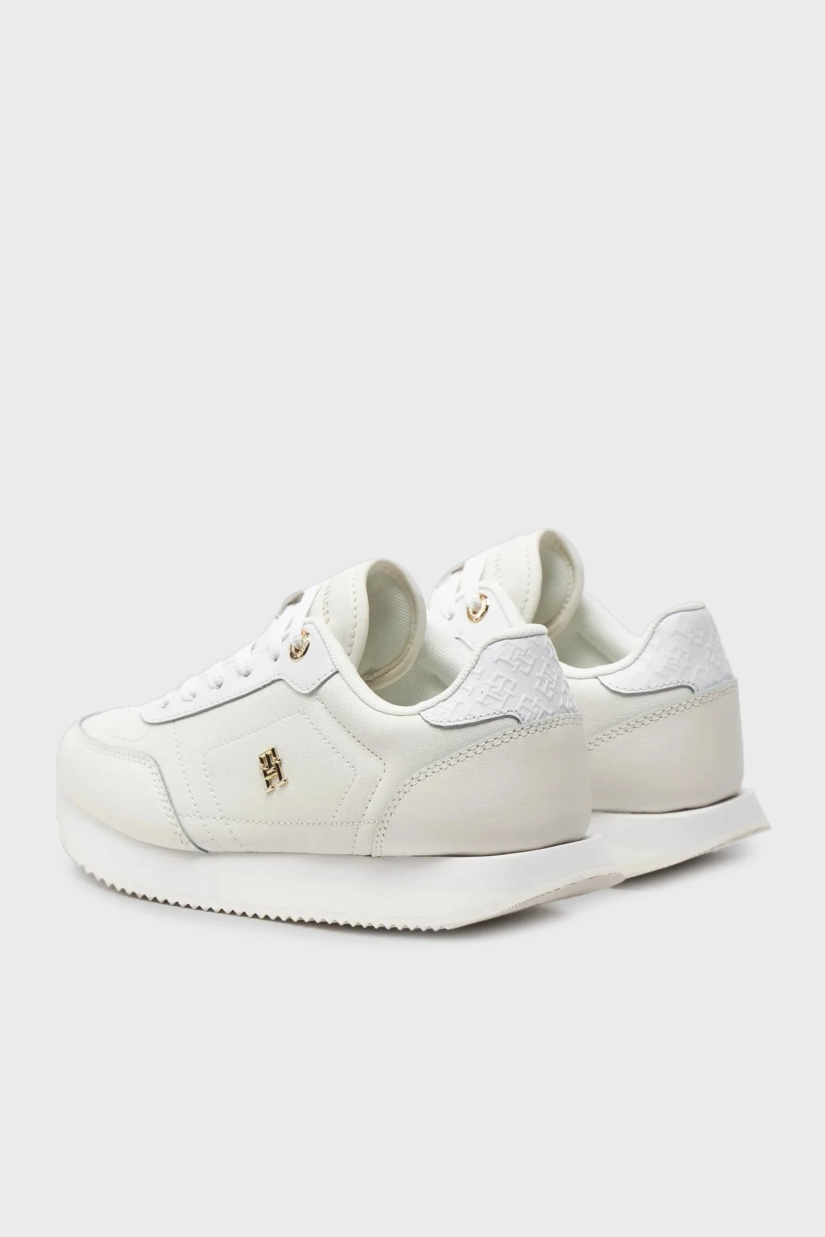 Tommy Hilfiger Runner Sneaker Bayan Ayakkabı FW0FW08285 YBS BEYAZ - 3