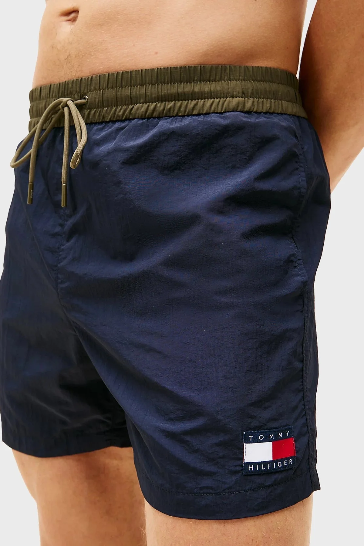 Tommy Hilfiger Slim Fit Belden Bağlamalı Cepli Erkek Mayo Short UM0UM03455 DW5 LACİVERT - 8