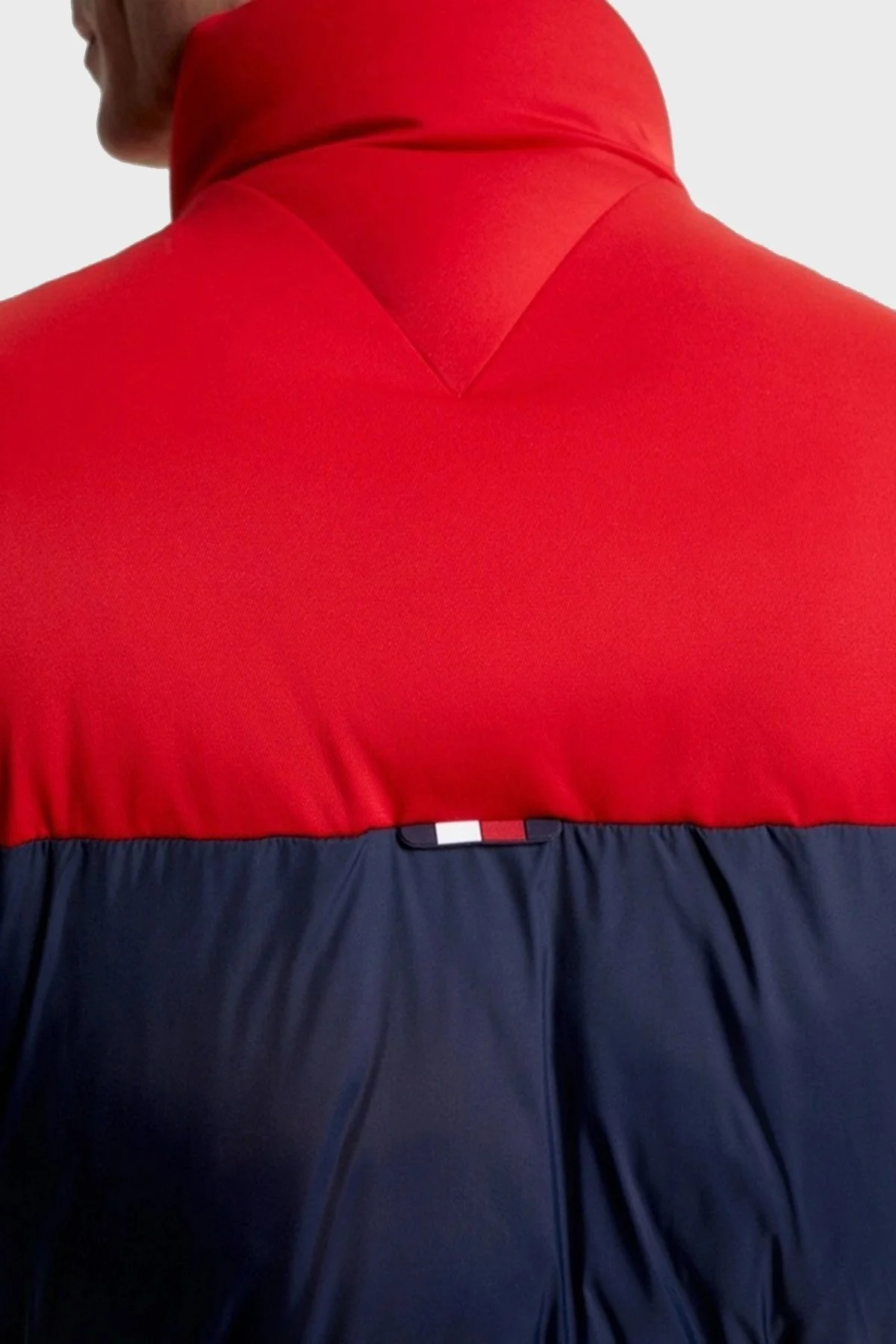 Tommy Hilfiger Slim Fit Dik Yaka Şişme Erkek Mont MW0MW32770 0G0 LACİVERT-KIRMIZI - 5