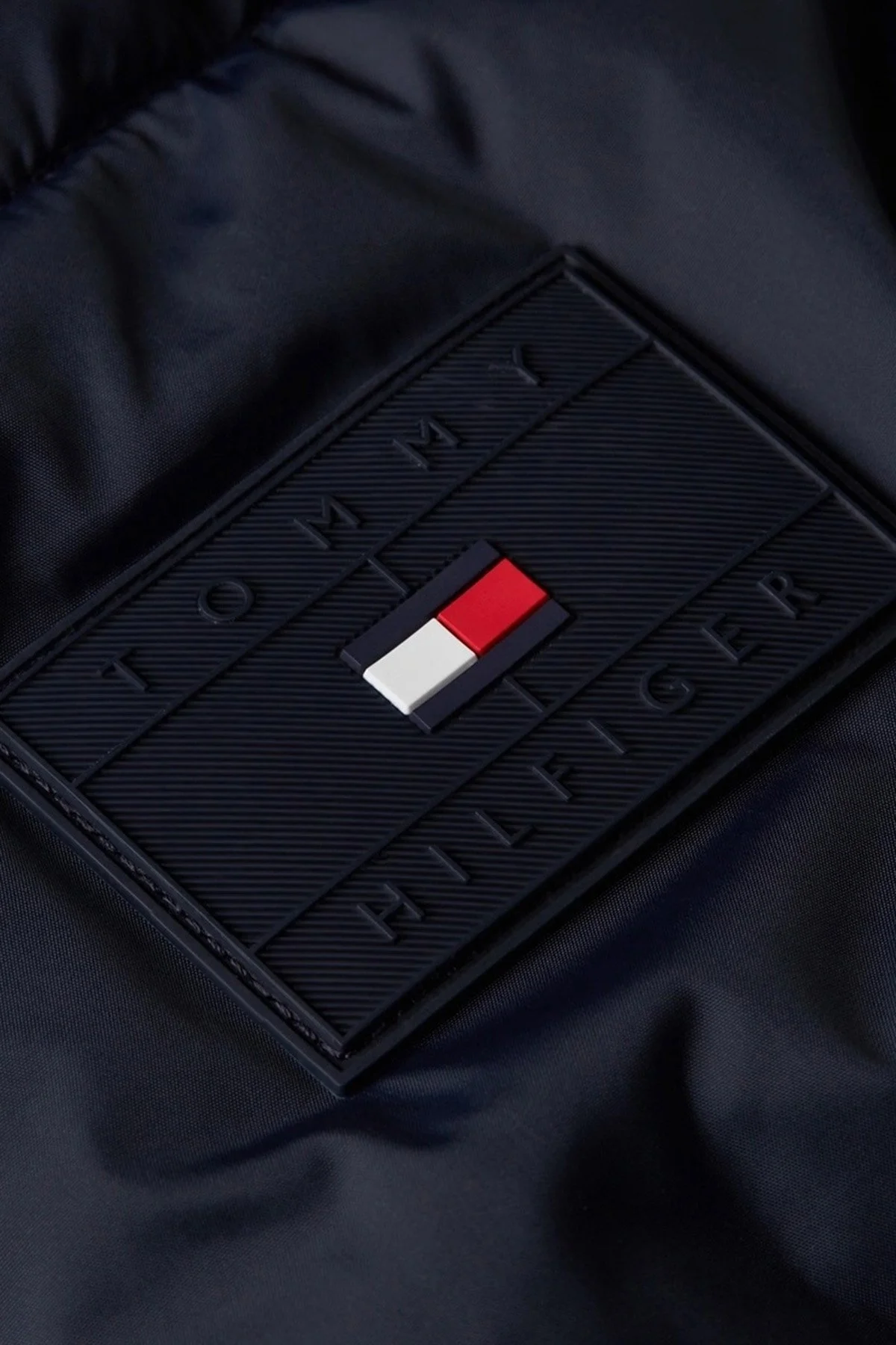 Tommy Hilfiger Slim Fit Dik Yaka Şişme Erkek Mont MW0MW32770 0G0 LACİVERT-KIRMIZI - 6