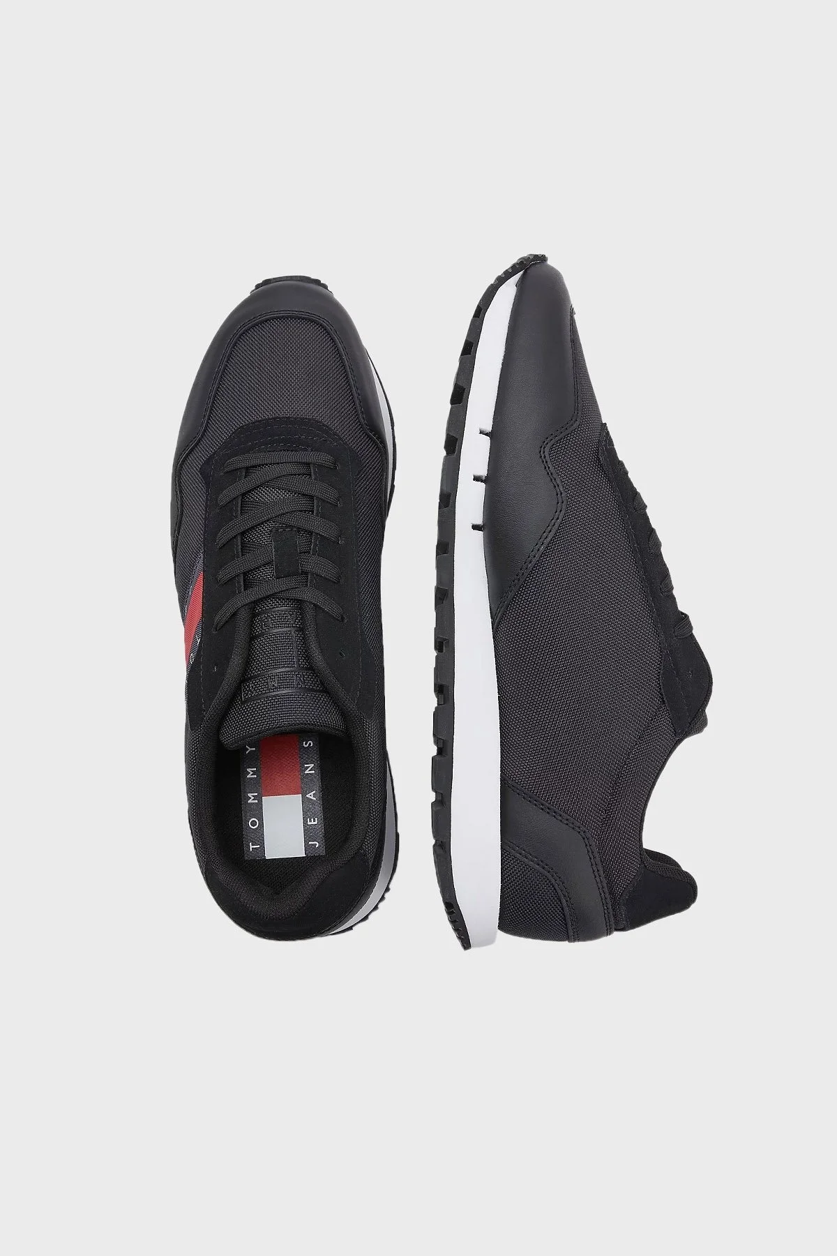 Tommy Hilfiger Sneaker Erkek Ayakkabı EM0EM01081 BDS SİYAH-BEYAZ - 5