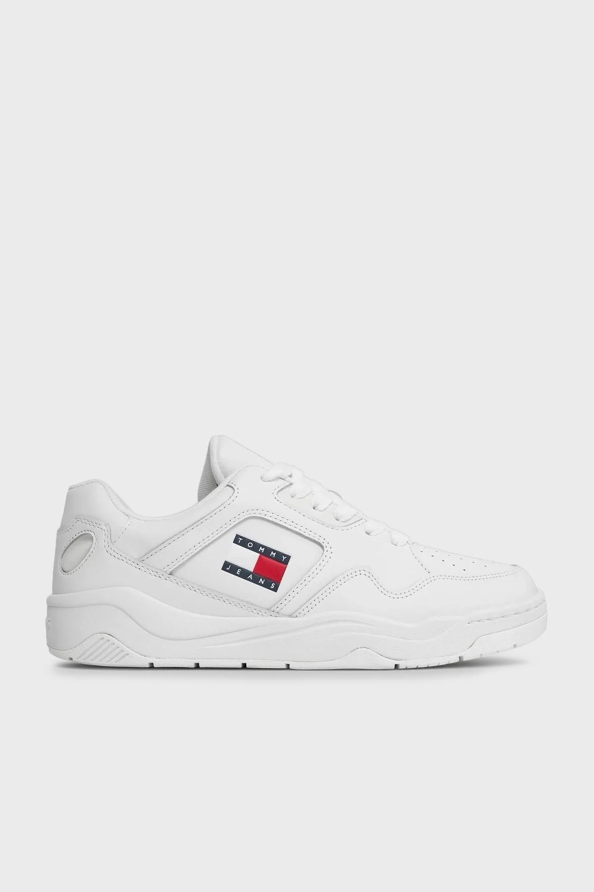 Tommy Hilfiger Sneaker Erkek Ayakkabı EM0EM01350 YBR BEYAZ - 1