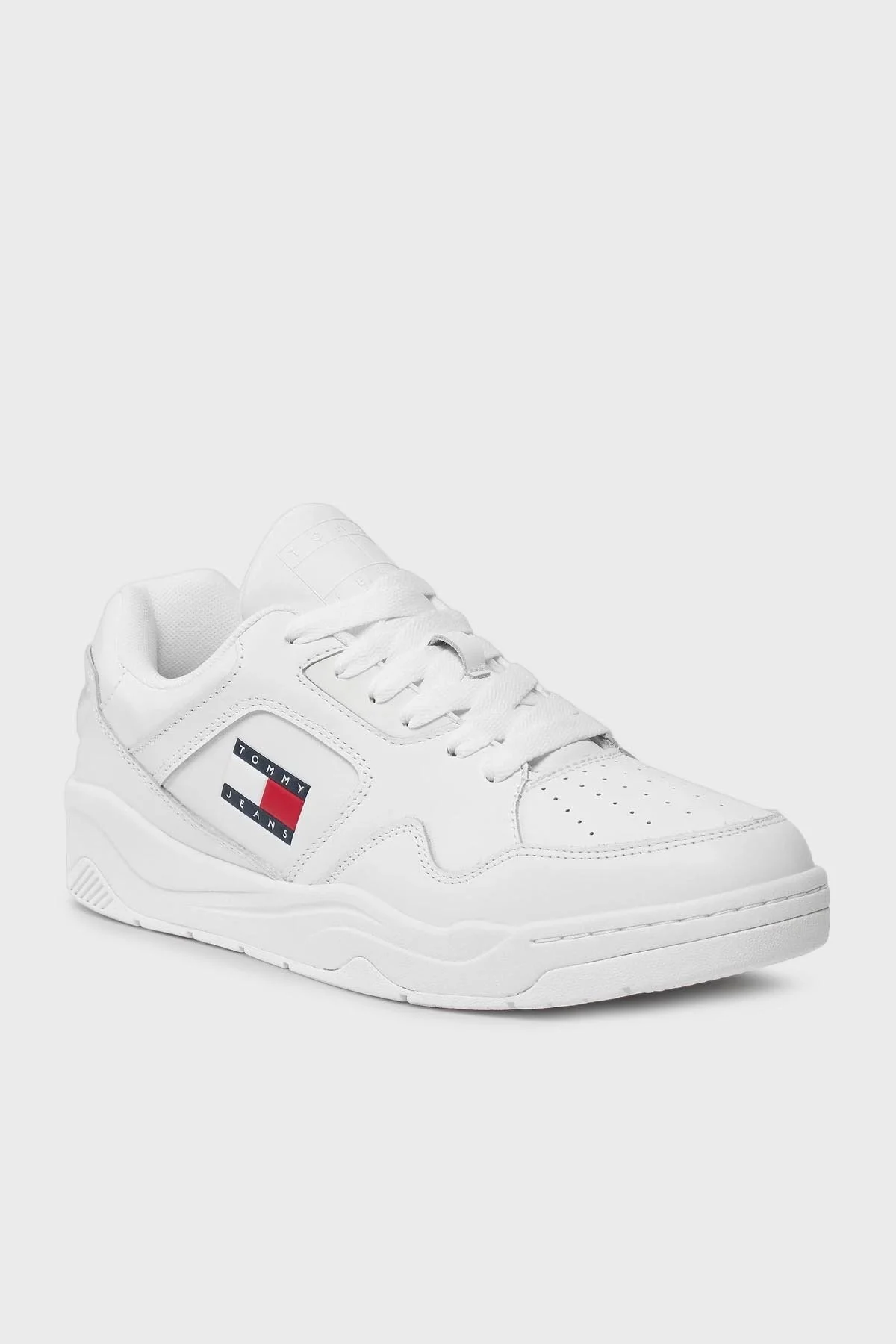 Tommy Hilfiger Sneaker Erkek Ayakkabı EM0EM01350 YBR BEYAZ - 6