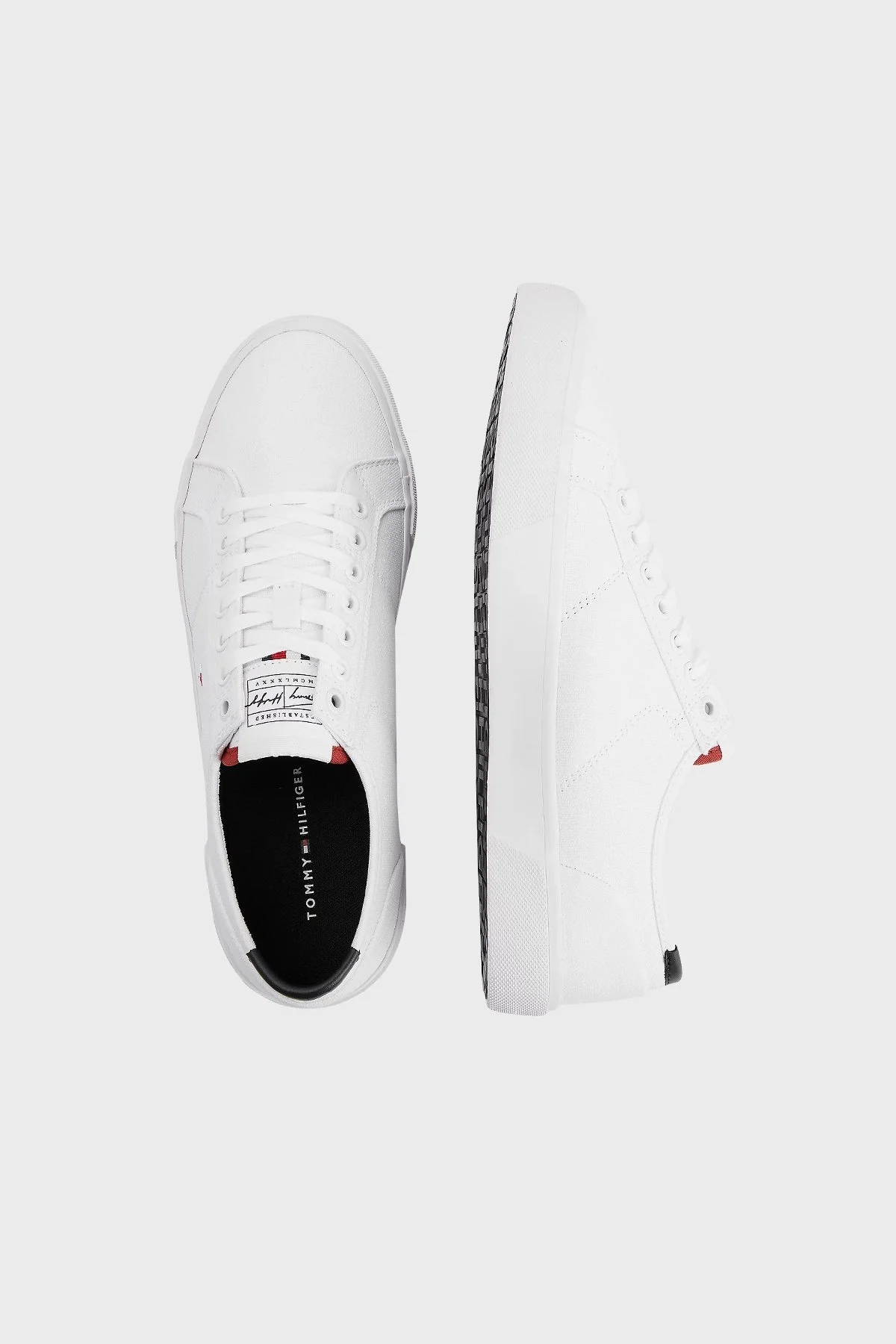 Tommy Hilfiger Sneaker Erkek Ayakkabı FM0FM04000 YBR BEYAZ - 4