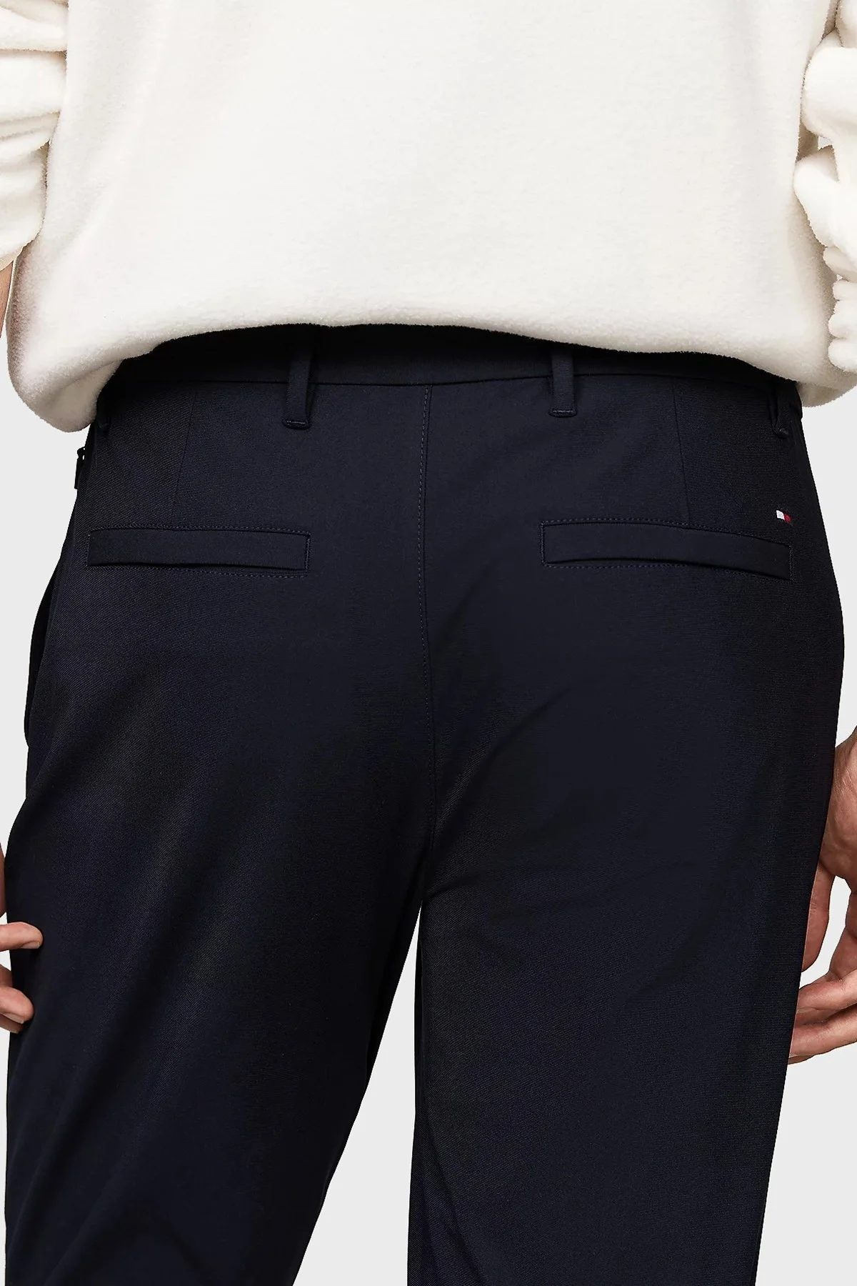 Tommy Hilfiger Straight Fit Normal Bel Düz Paça Erkek Pantolon MW0MW37350 DW5 LACİVERT - 9