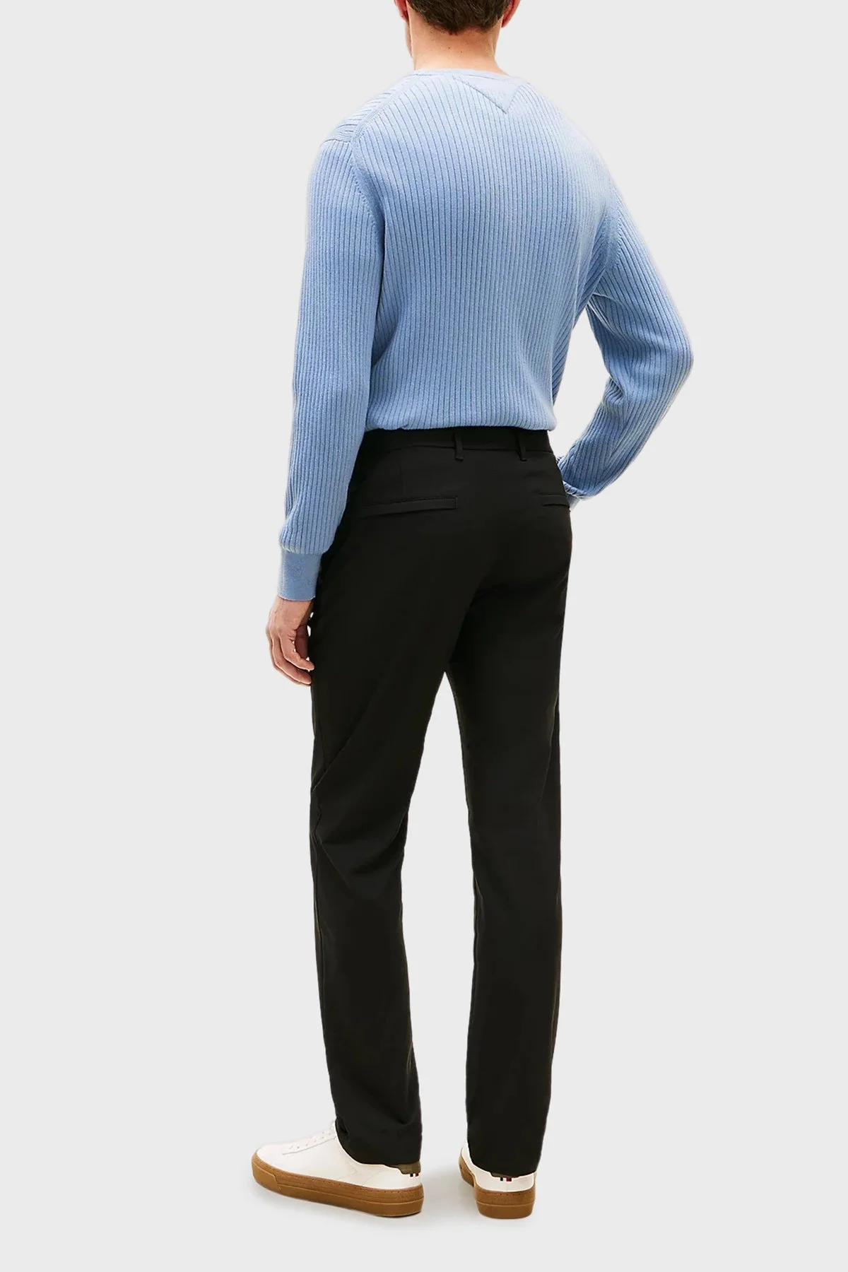 Tommy Hilfiger Straight Fit Normal Bel Düz Paça Erkek Pantolon MW0MW43408 BDS SİYAH - 3