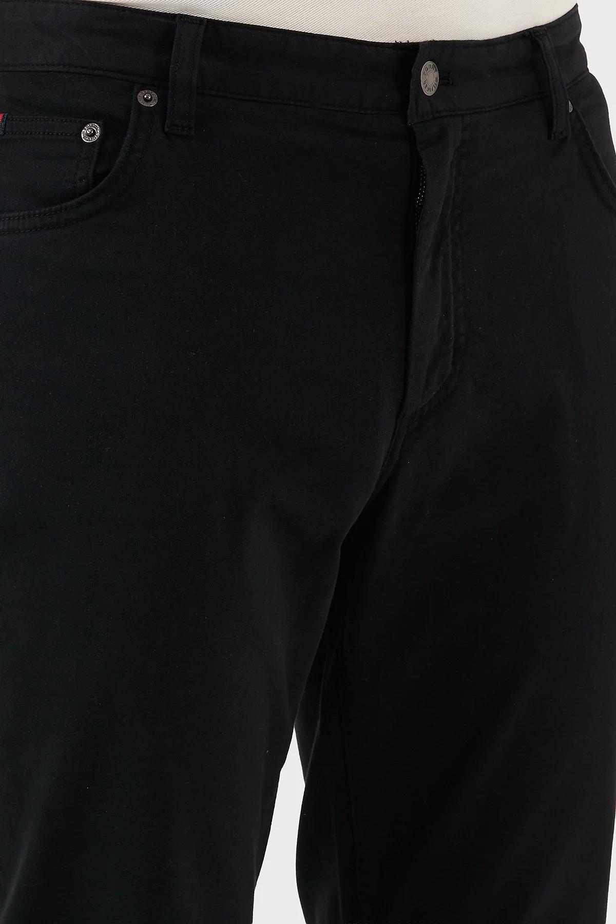 Tommy Hilfiger Streç Pamuklu Comfort Fit Normal Bel Düz Paça Erkek Pantolon MW0MW38810 BDS SİYAH - 6