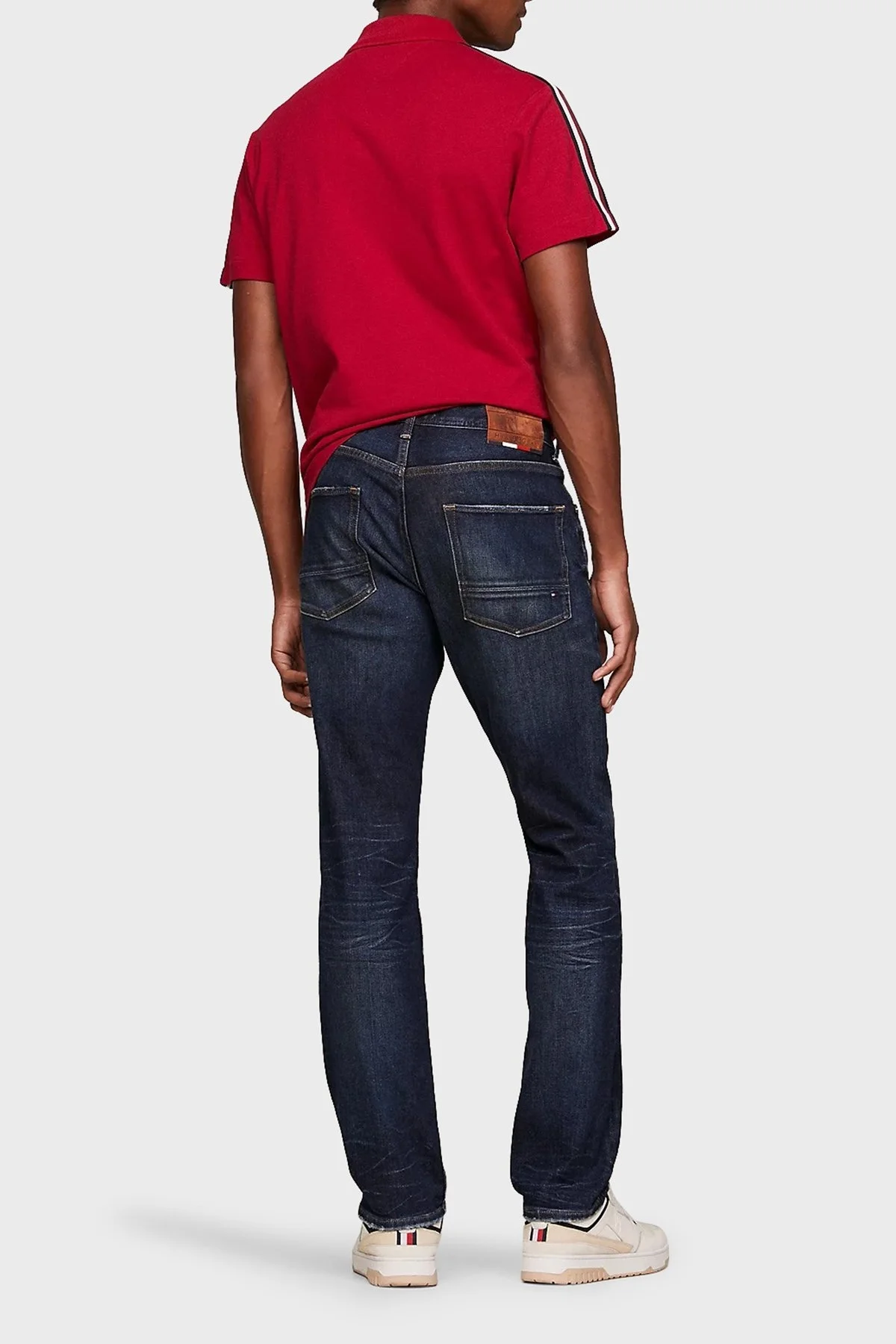 Tommy Hilfiger Streç Pamuklu Denton Straight Jeans Erkek Kot Pantolon MW0MW33973 1BN LACİVERT - 7