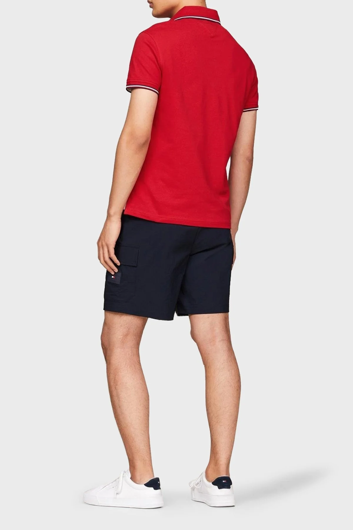 Tommy Hilfiger Streç Pamuklu Erkek Polo Yaka T Shirt MW0MW30750 XNN KIRMIZI - 2