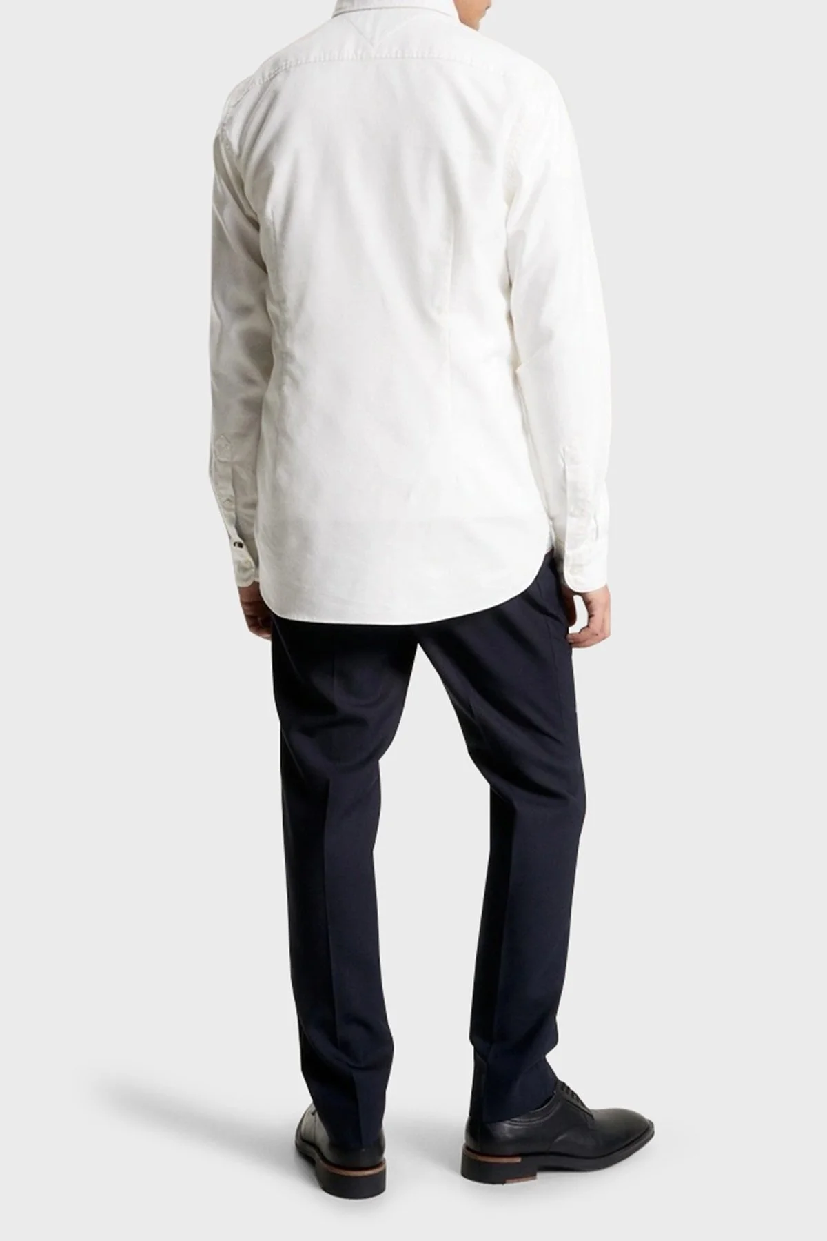 Tommy Hilfiger Streç Pamuklu Regular Fit Erkek Gömlek MW0MW33305 YCF BEYAZ - 3