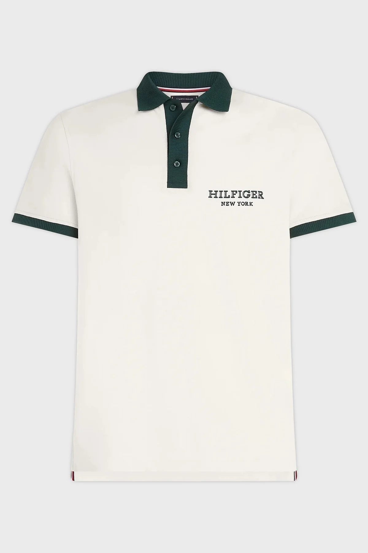 Tommy Hilfiger Streç Pamuklu Regular Fit Erkek Polo Yaka T Shirt MW0MW34770 AEF BEJ - 5