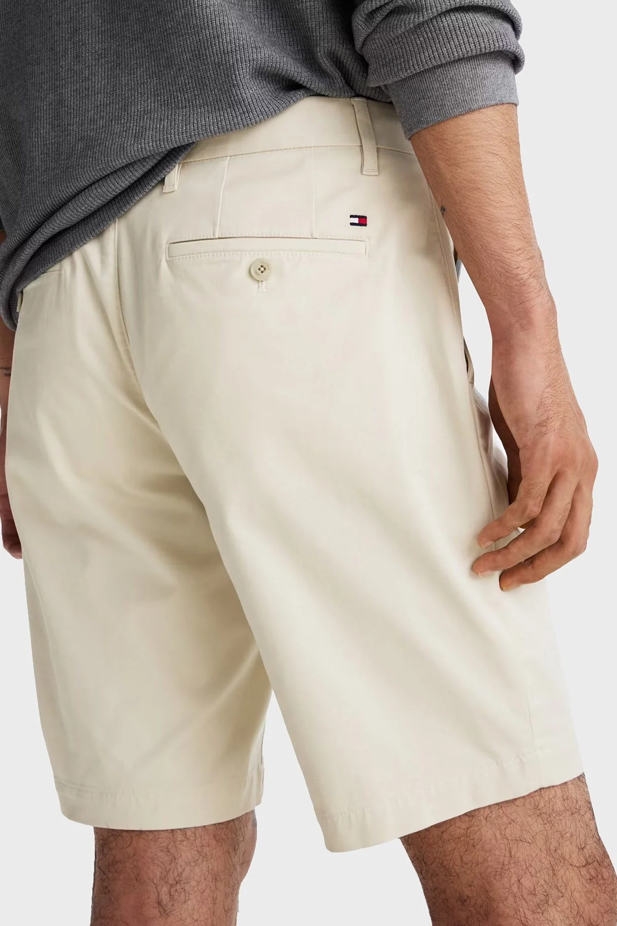 Tommy Hilfiger Streç Pamuklu Relaxed Fit Normal Bel Chino Erkek Short MW0MW23568 ACG BEJ - 8