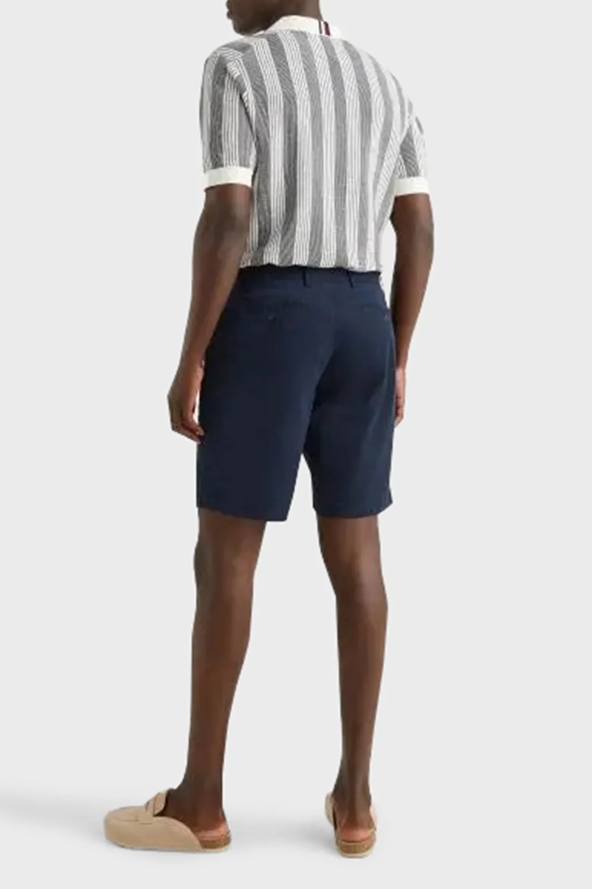 Tommy Hilfiger Streç Pamuklu Relaxed Fit Normal Bel Chino Erkek Short MW0MW23568 DW5 LACİVERT - 7