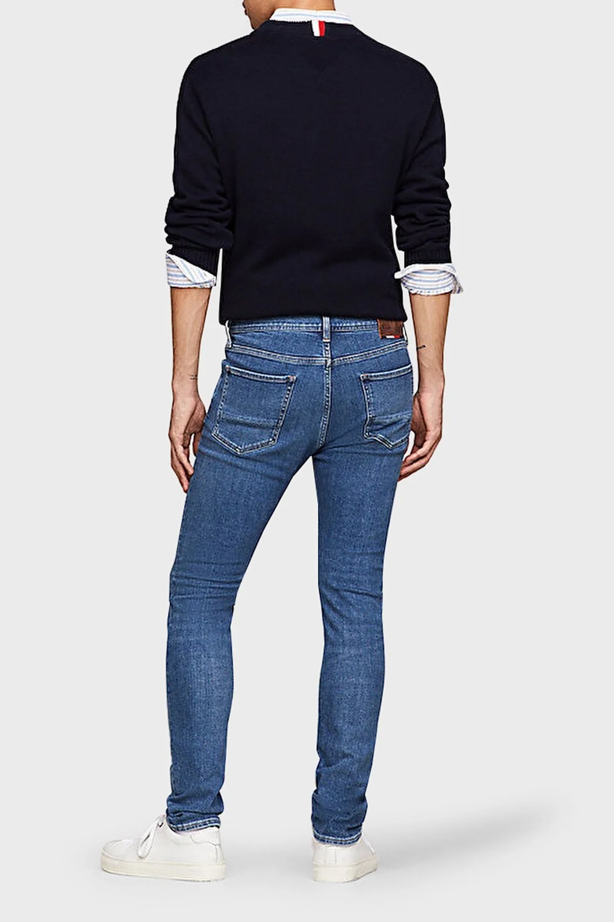 Tommy Hilfiger Streç Pamuklu Slim Fit Bleecker Jeans Erkek Kot Pantolon MW0MW33963 1A9 MAVİ - 4