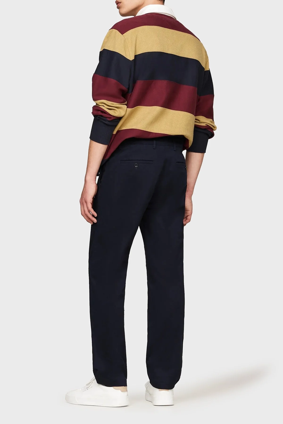 Tommy Hilfiger Streç Pamuklu Slim Fit Chino Erkek Pantolon MW0MW37873 DW5 LACİVERT - 3