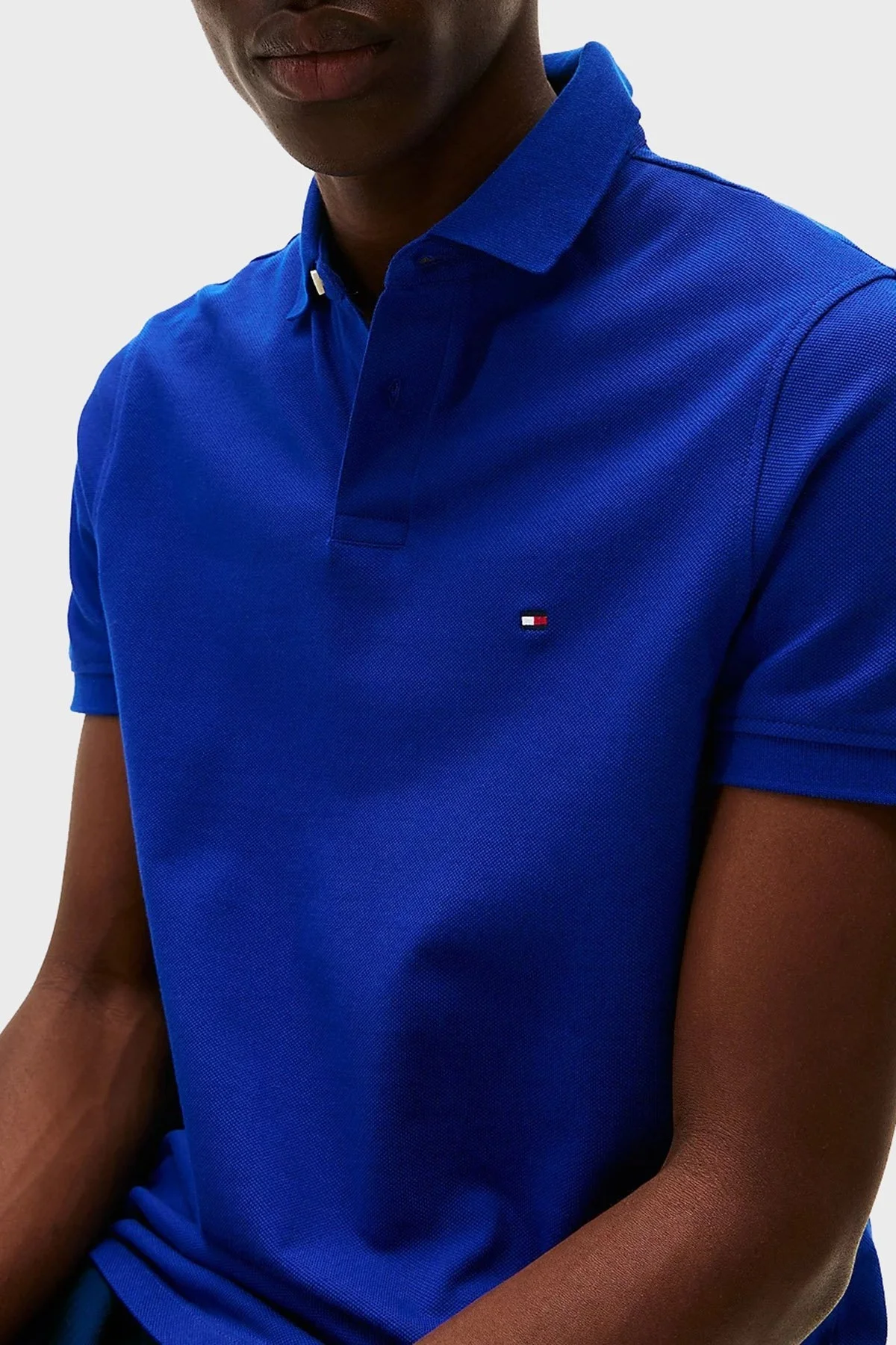 Tommy Hilfiger Streç Pamuklu Slim Fit Düğmeli Erkek Polo Yaka T Shirt MW0MW17770 D03 SAKS - 9