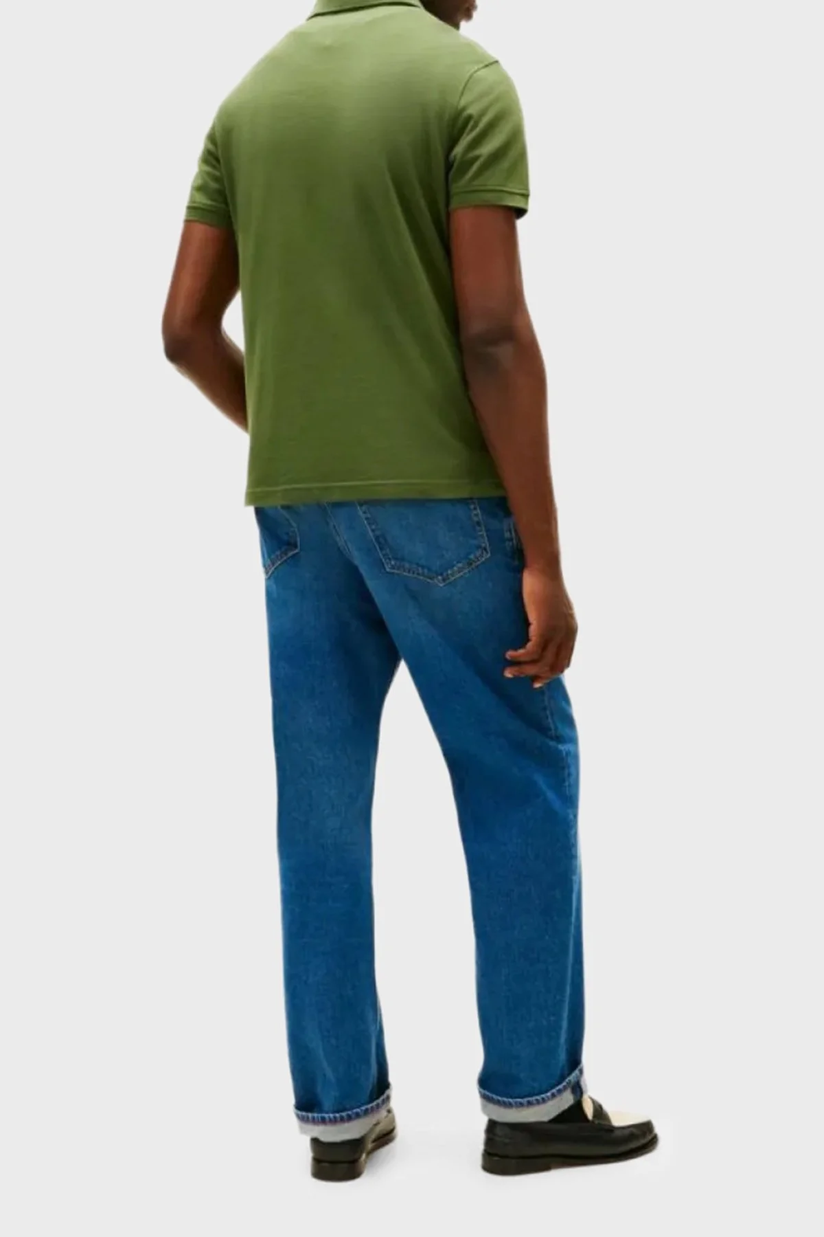 Tommy Hilfiger Streç Pamuklu Slim Fit Düğmeli Erkek Polo Yaka T Shirt MW0MW17770 L01 YEŞİL - 3