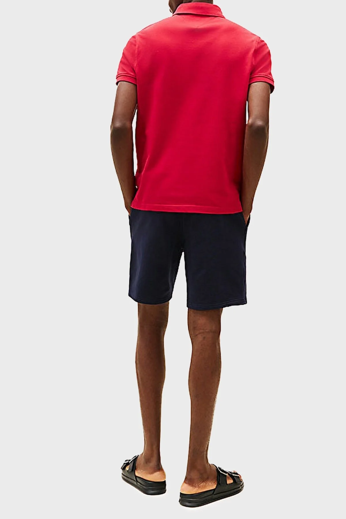 Tommy Hilfiger Streç Pamuklu Slim Fit Düğmeli Erkek Polo Yaka T Shirt MW0MW17770 XLD KIRMIZI - 7